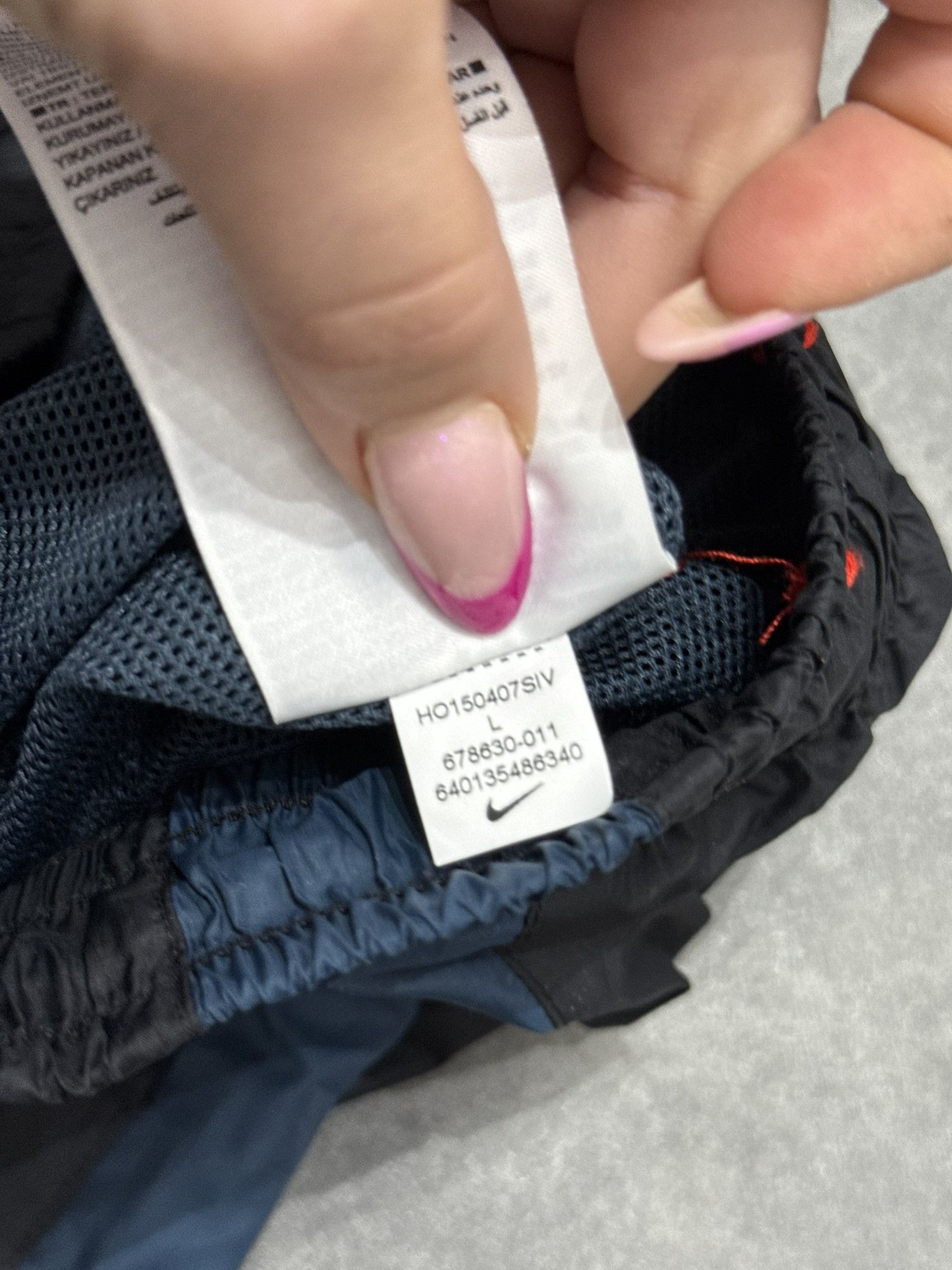Vintage Nike Windbreaker Track Pants Black/Blue