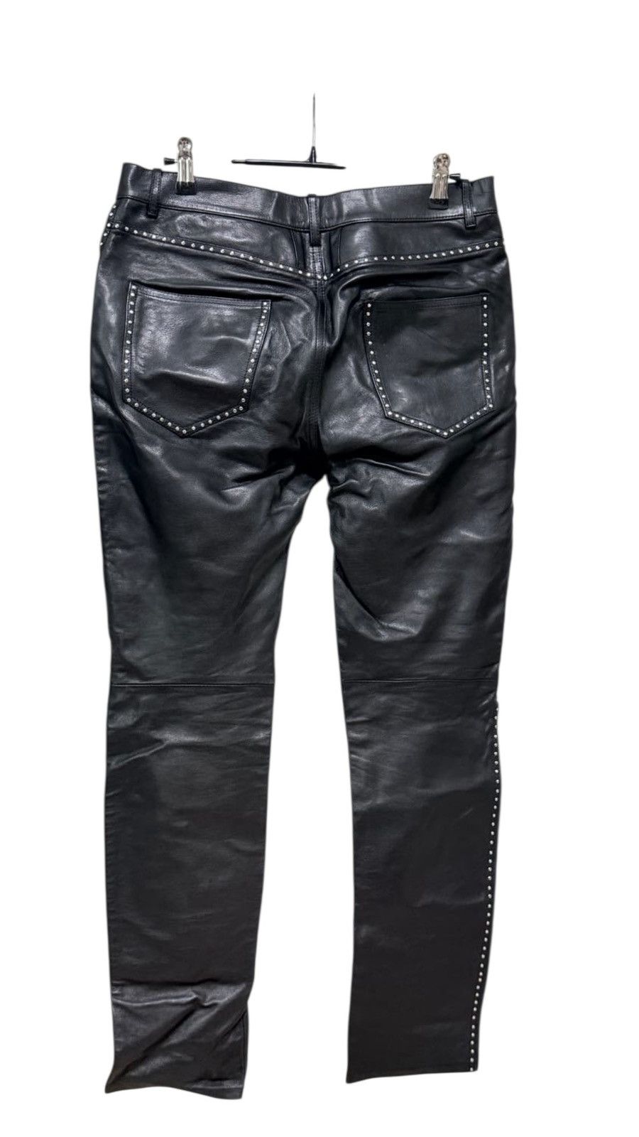 Saint Laurent Paris *rare* 14SS Saint Laurent Paris Studded Leather Pants Size US 29 - 2 Thumbnail