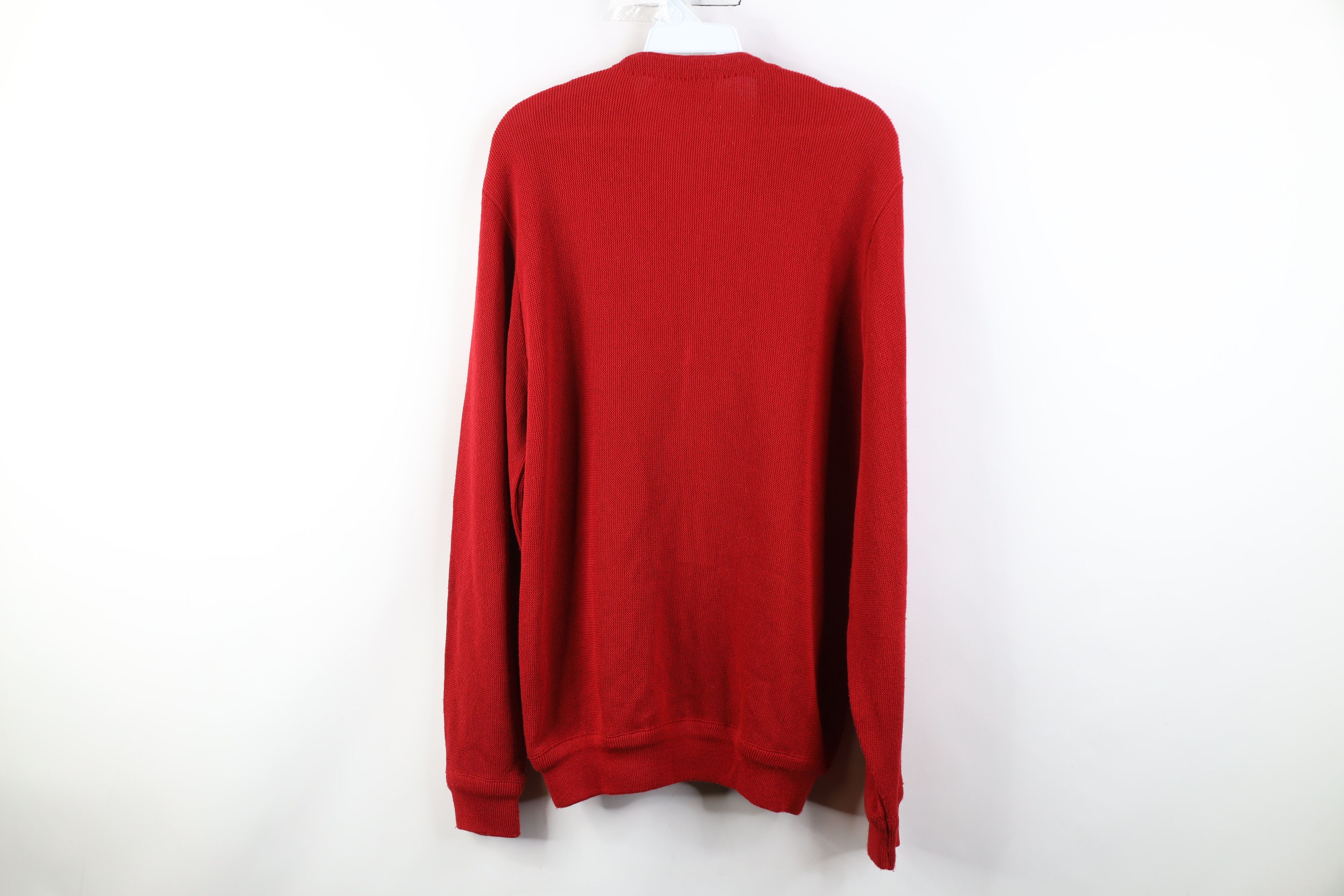 Vintage Vintage 70s Streetwear Kurt Cobain Cardigan Sweater Red USA Size US XL / EU 56 / 4 - 9 Thumbnail