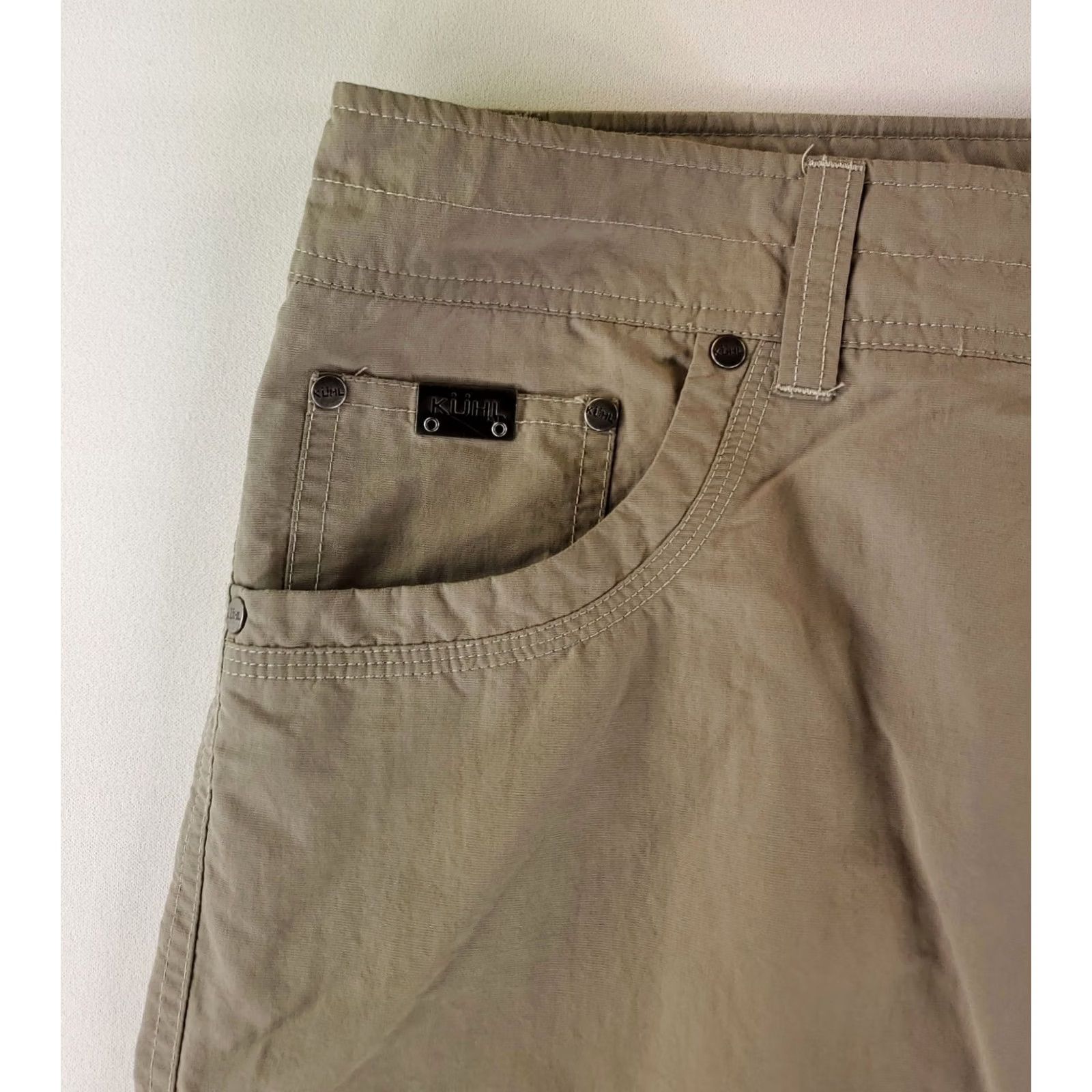 Olive Kuhl Pants Liberator Convertible Stealth Olive Brown Mens 36x30 Pants Regular Men Brown 30 Inseam Casual Convertible Mens Brown 36 30 Size US 36 / EU 52 - 3 Thumbnail