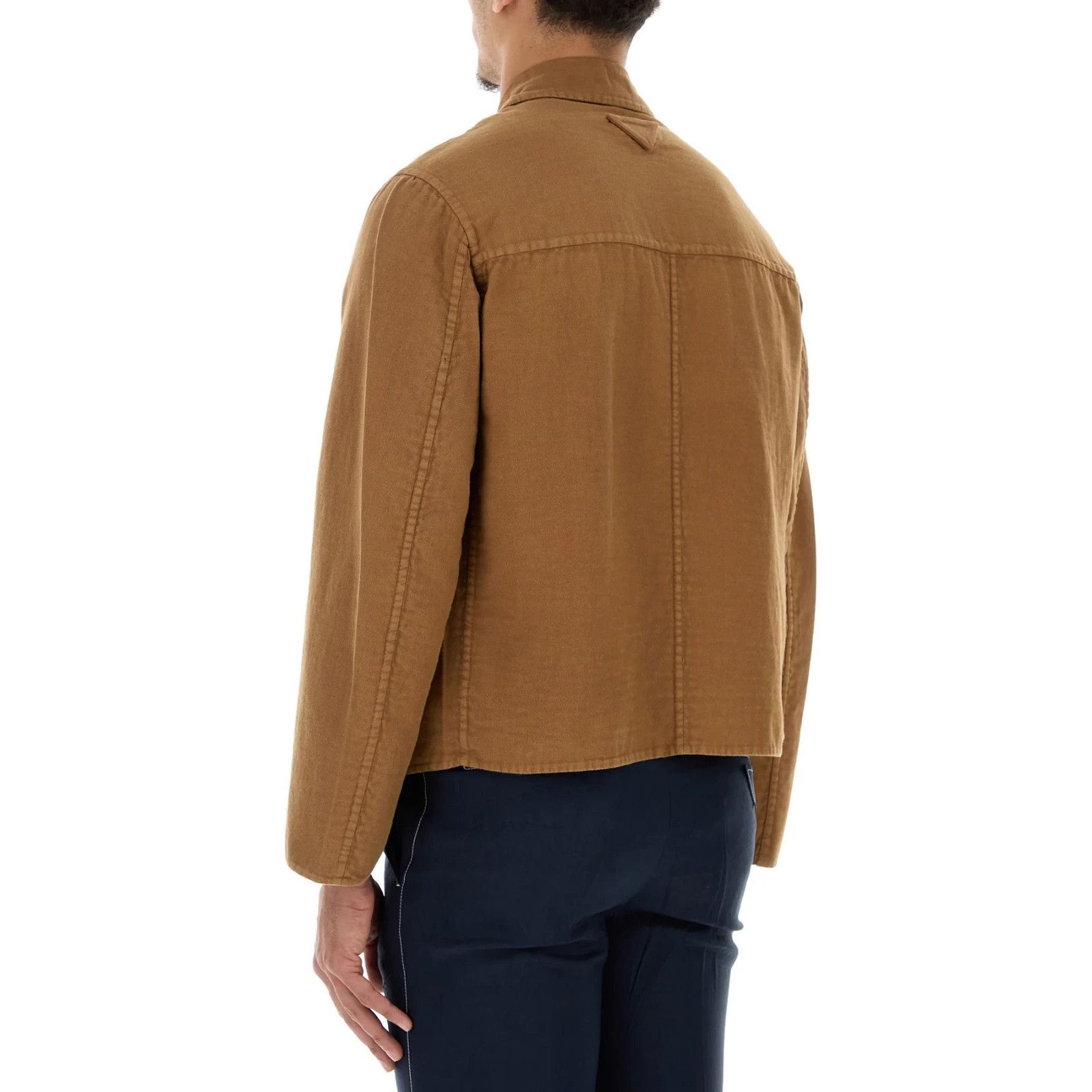 Prada PRADA Biscuit Cotton Blazer New & Authentic (Men's size:48;) Size US M / EU 48-50 / 2 - 4 Thumbnail