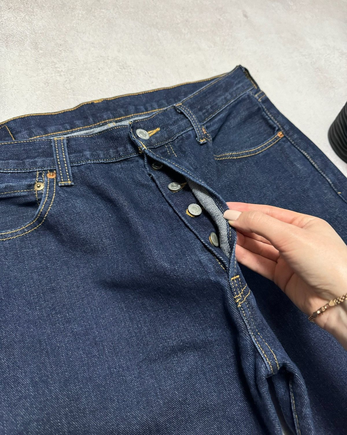 Levi's × Vintage Vintage Levis 501 Jeans Straight Baggy W36 L32 Baggy Y2K 90s Size US 36 / EU 52 - 11 Thumbnail