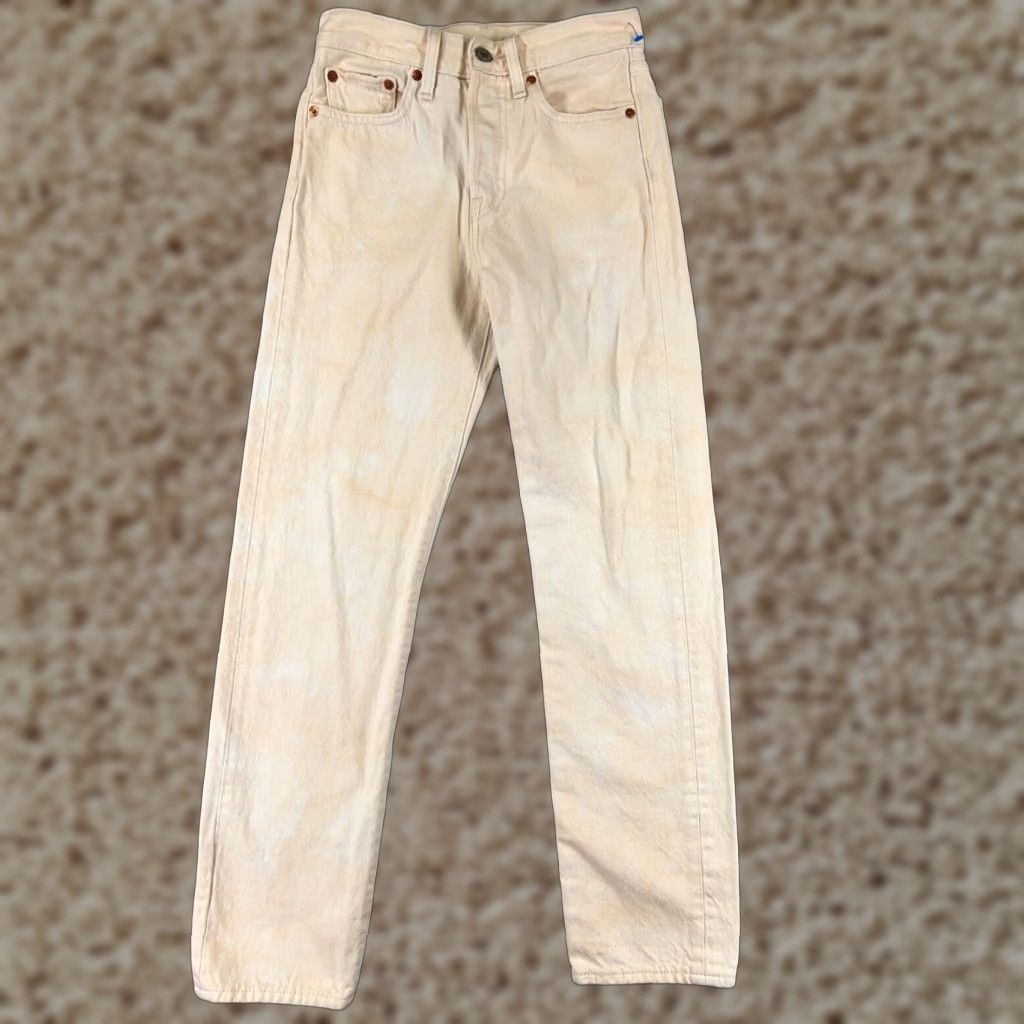 Levi's Levis Premium Jeans Womens 27 Peach Denim Wedgie Straight Button Fly Size 27" / US 4 / IT 40 - 1 Thumbnail