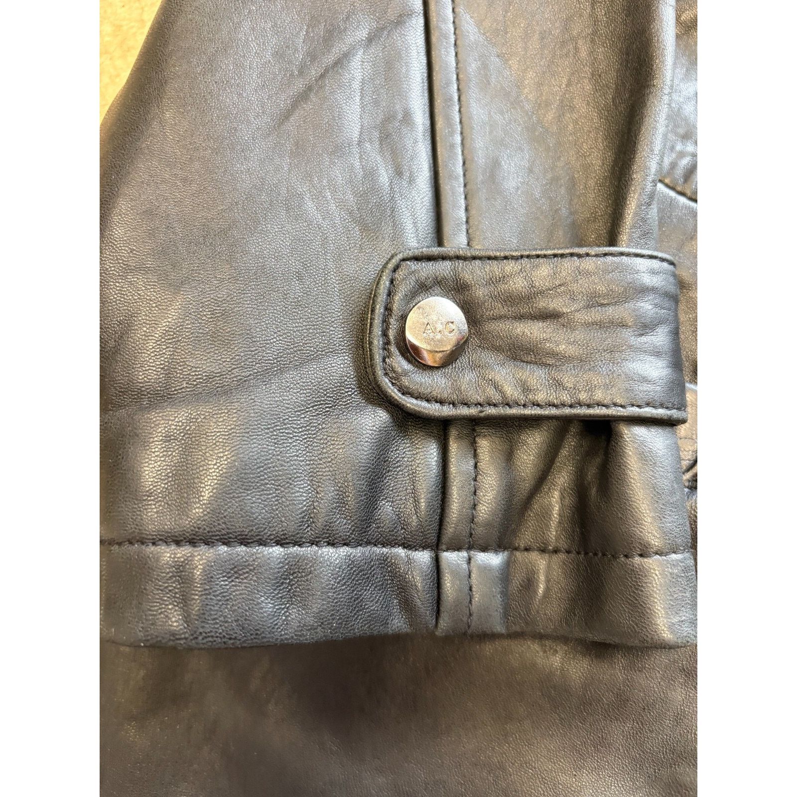 Vintage Adler Collection Leather Coat Women’s L Black Y2K Zip Jacket Size L / US 10 / IT 46 - 2 Thumbnail