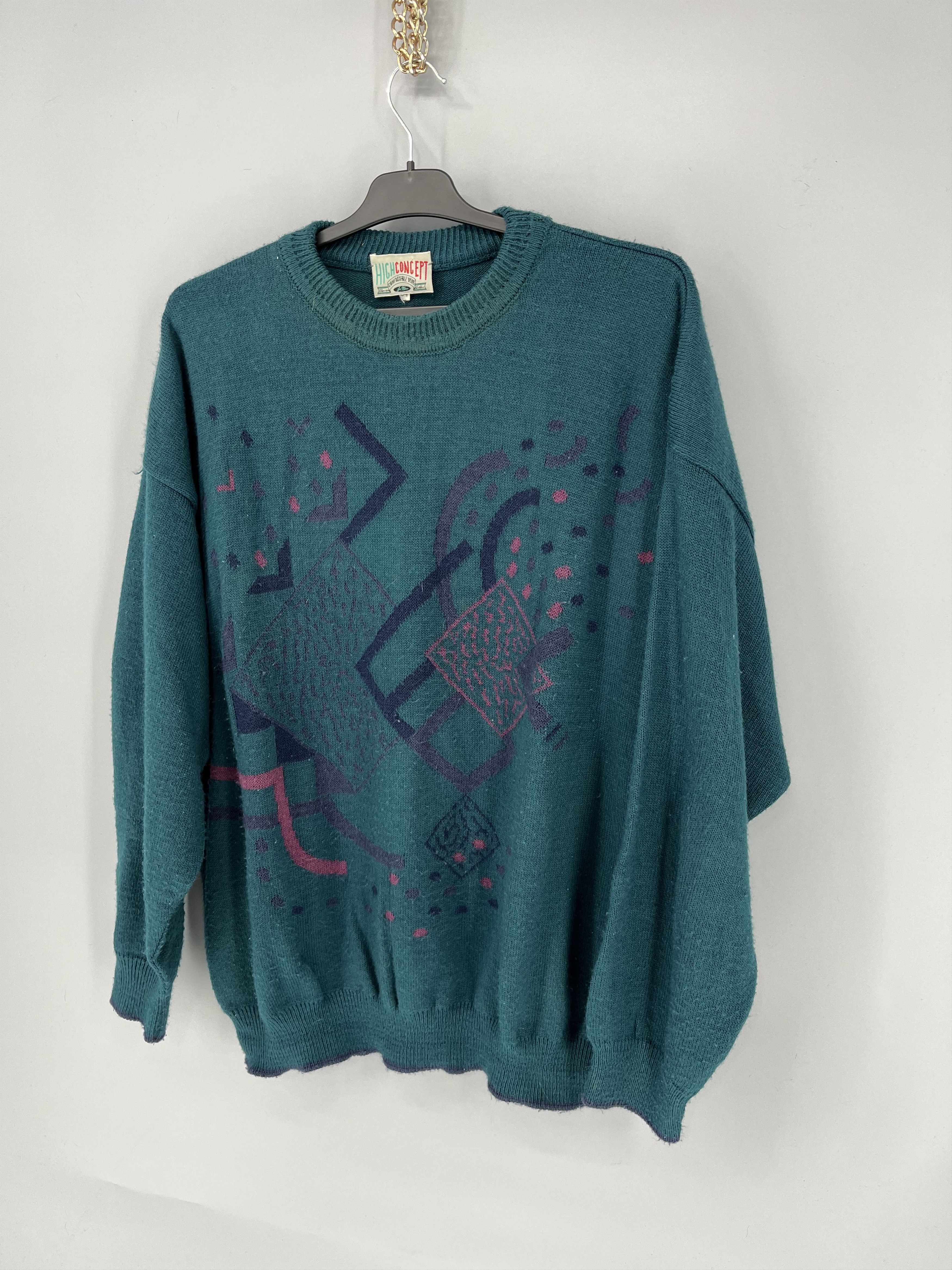 Vintage Vintage 90s Wool Sweater Oversize Made in Size US L / EU 52-54 / 3 - 3 Thumbnail