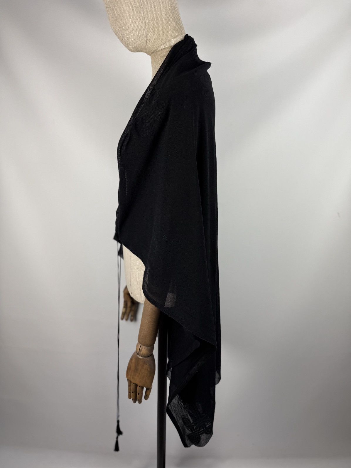 Jean Paul Gaultier Jean Paul Gaultier Soleil Vintage 90s Mesh Cape Tunic Blouse Size M / US 6-8 / IT 42-44 - 8 Thumbnail