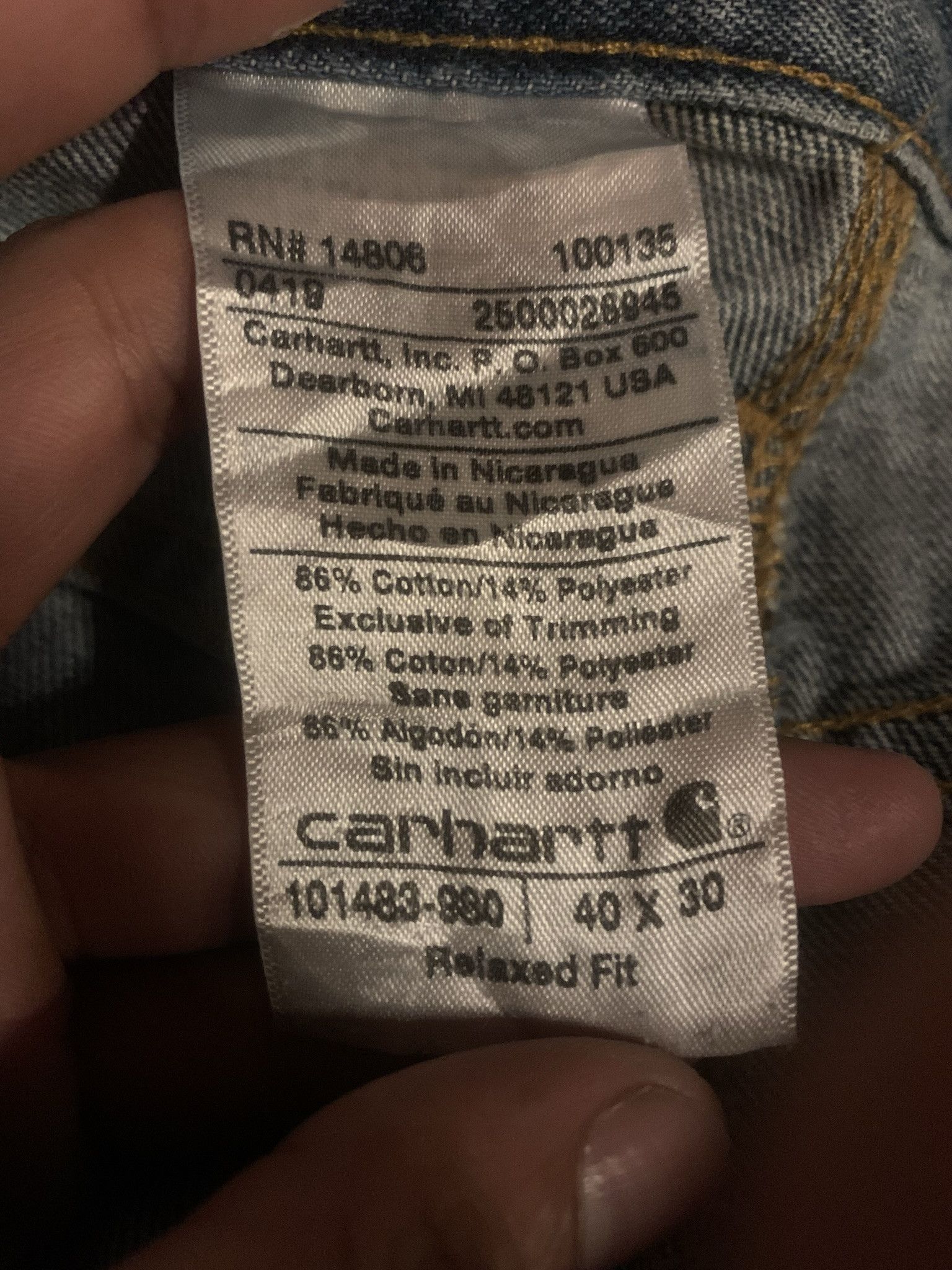 Carhartt Carhartt pants jeans vintage Size US 40 / EU 56 - 4 Thumbnail