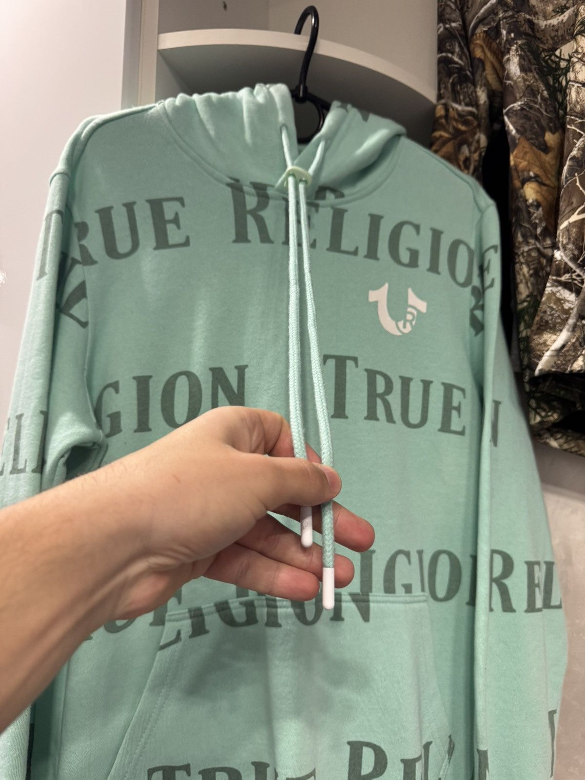 True Religion True Religion Vintage Y2k Fullprint Hoodie Monogram Hype Size US S / EU 44-46 / 1 - 3 Thumbnail