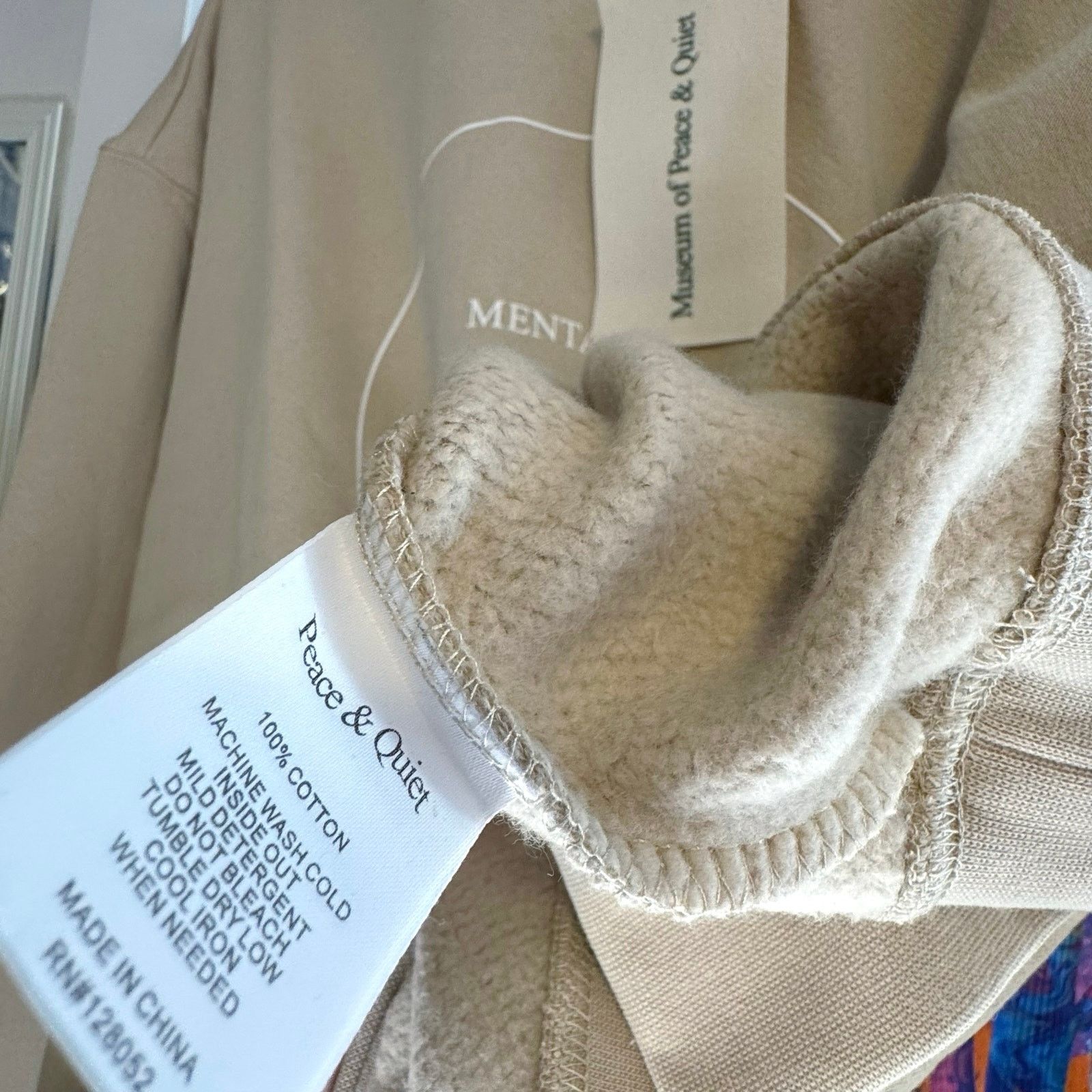 Museum of Peace & Quiet × Museum of Peace and Quiet •NWT• Museum of Peace & Quiet Health Taupe Crewneck • Large Size US L / EU 52-54 / 3 - 11 Thumbnail