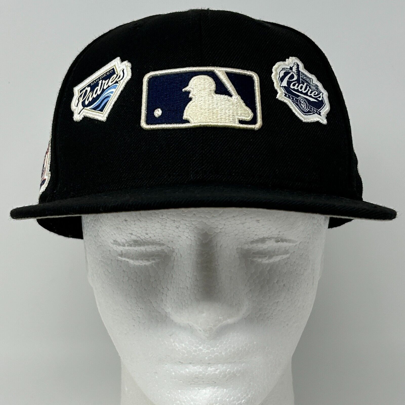 New Era San Diego Padres Logo History Hat Baseball Cap Black 7 5/8 Size ONE SIZE - 2 Thumbnail