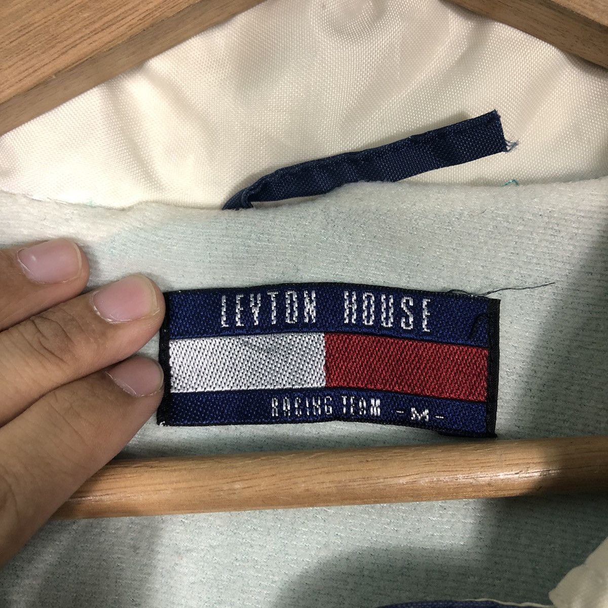 Japanese Brand 🔥Racing Raining Jacket Leyton House Racing Team Big Logo Size US M / EU 48-50 / 2 - 14 Thumbnail