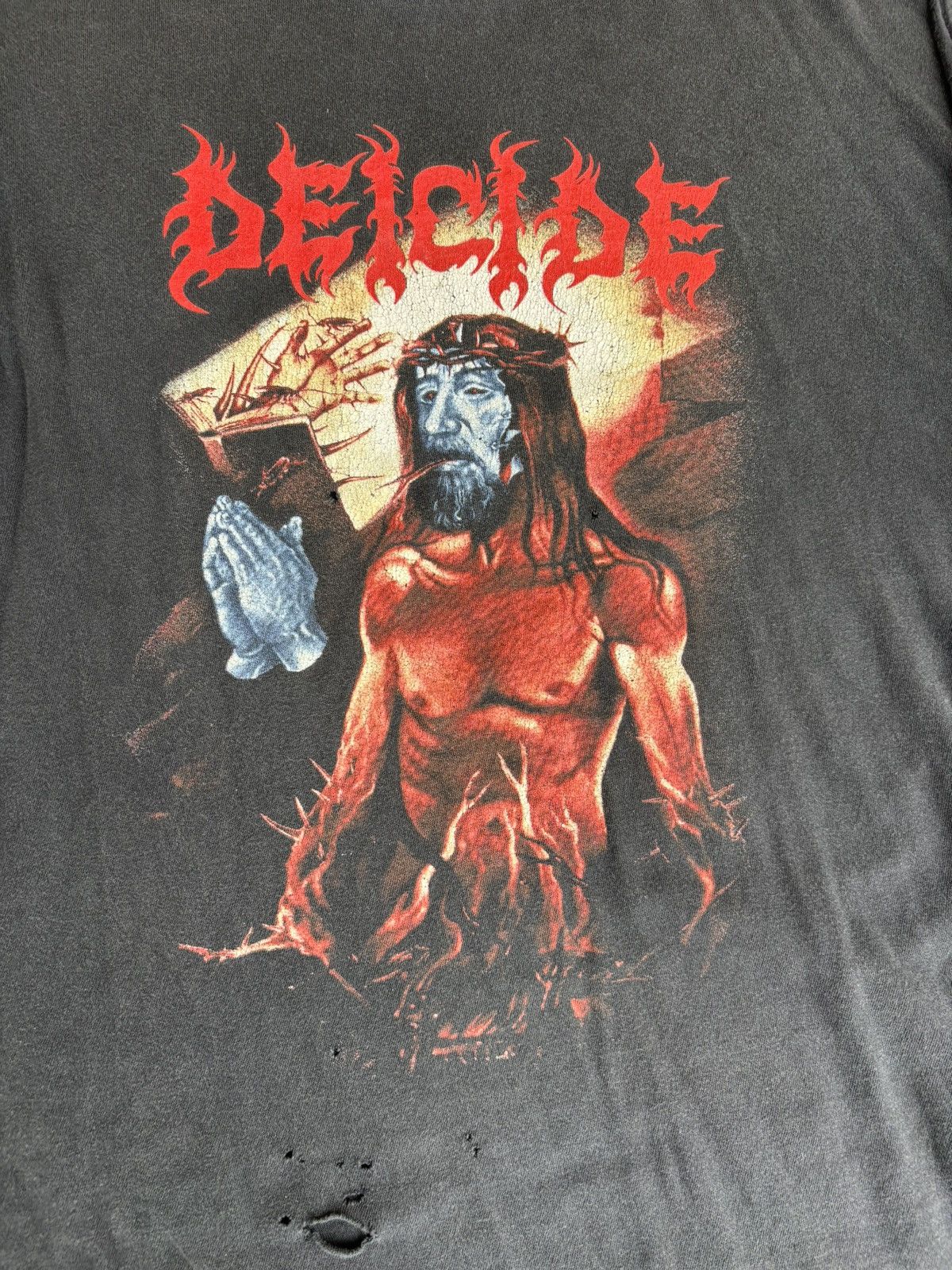 Band Tees Vintage 90s Deicide Longsleeve Shirt Size US XL / EU 56 / 4 - 3 Thumbnail