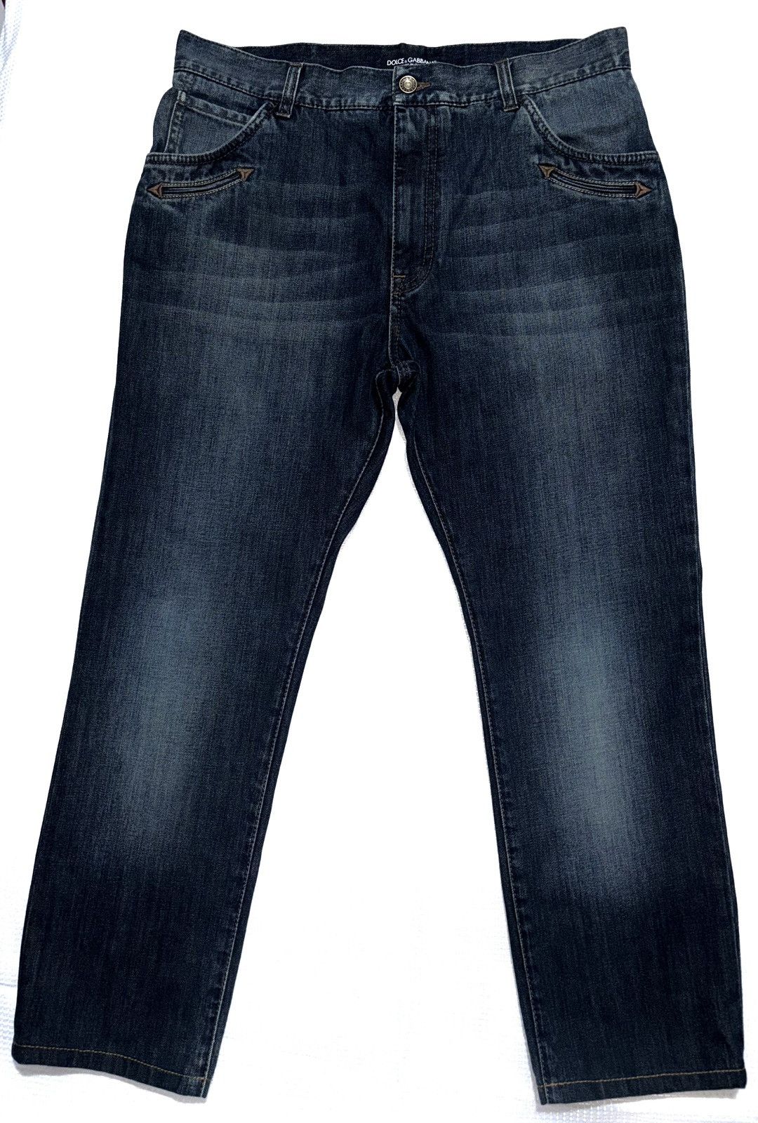 Dolce & Gabbana Dolce & Gabbana Men Western Pkts Blue Jeans 34W/ 26.5 In Size US 34 / EU 50 - 1 Thumbnail
