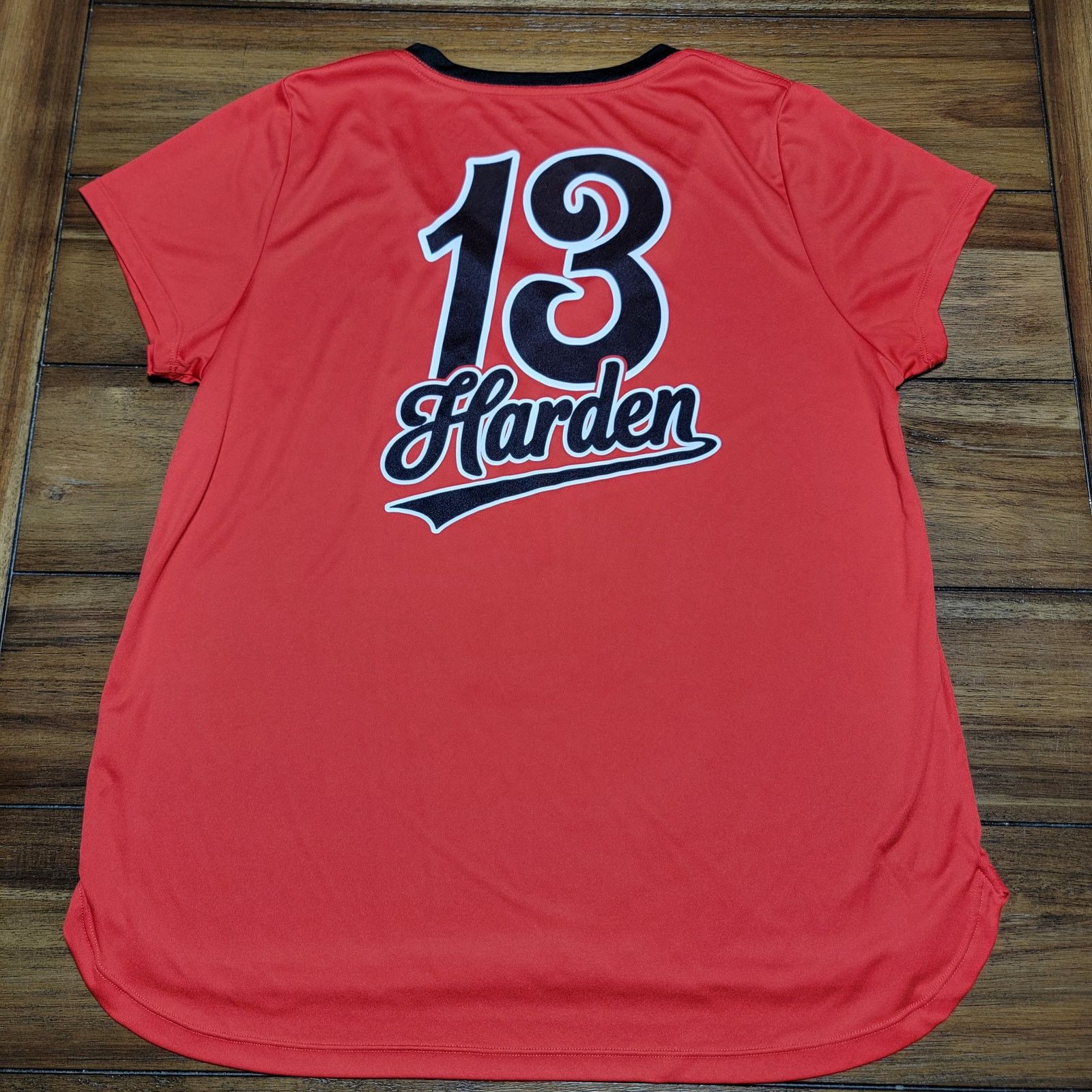 NBA NBA Red V-Neck Tee Houston Rockets "13 Harden" - Size Large* Size L / US 10 / IT 46 - 3 Thumbnail