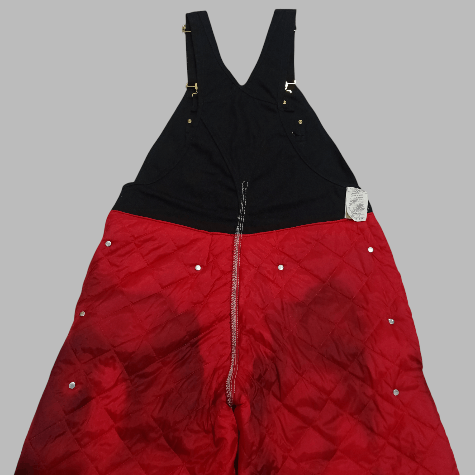 Carhartt Carhartt Duck Zip-to-Thigh Bib Overall/Quilt Lined Size US 37 - 16 Thumbnail