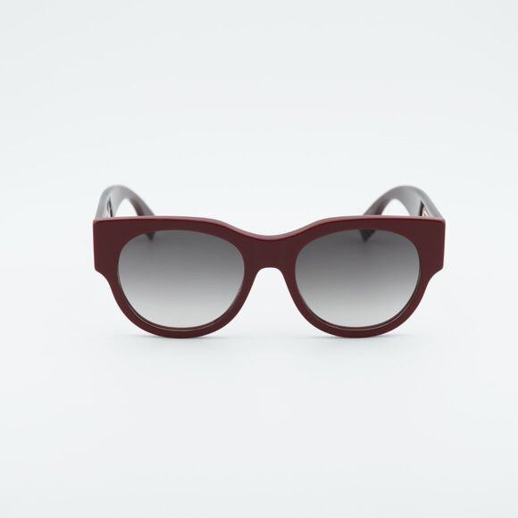 Fendi Fendi FE40147I BAGUETTE 66F Sunglasses Red Round Frame Size ONE SIZE - 2 Thumbnail