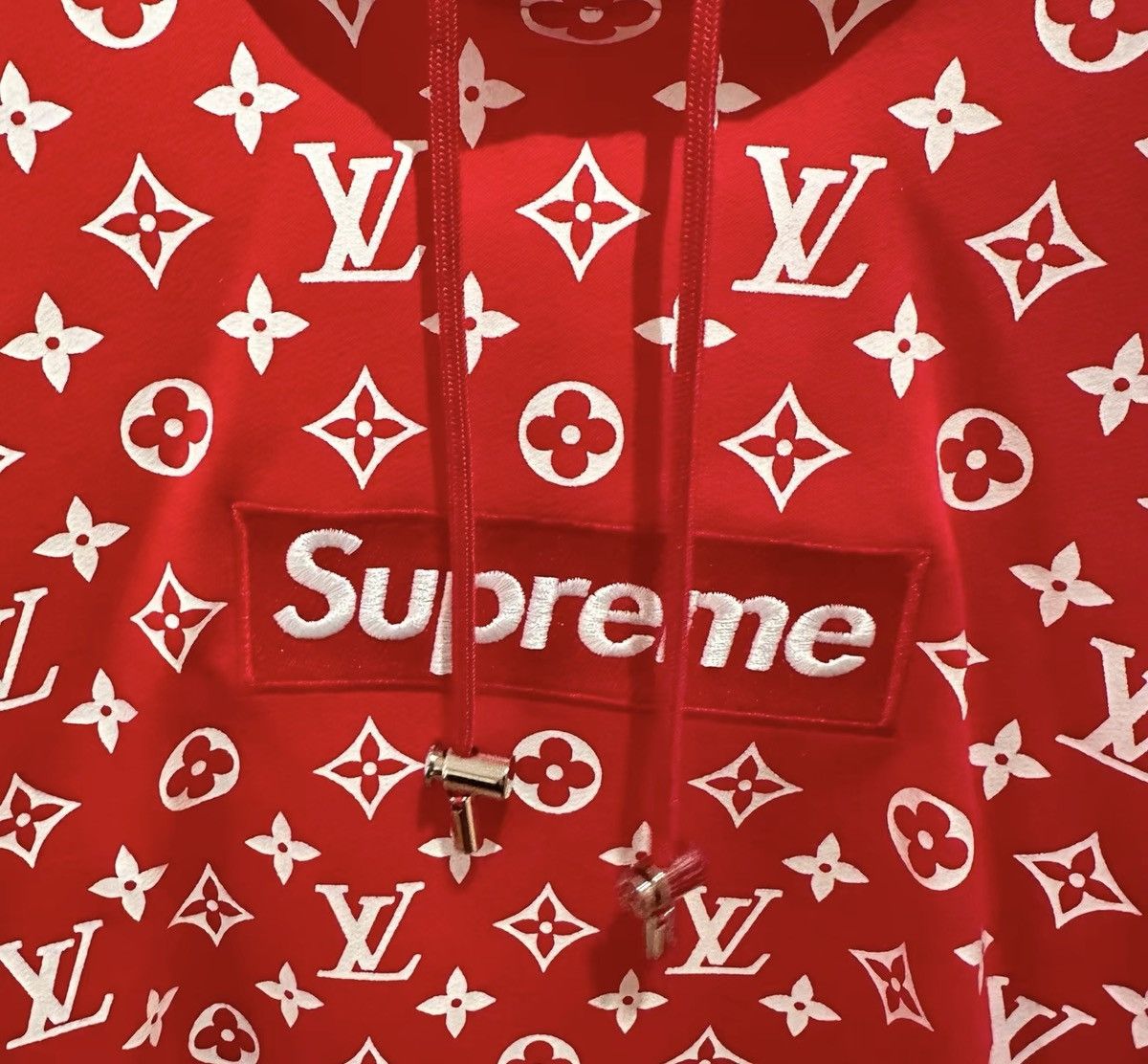 Louis Vuitton × Supreme Supreme Louis Vuitton Box logo hooded sweatshirt hoodie Size US M / EU 48-50 / 2 - 5 Thumbnail