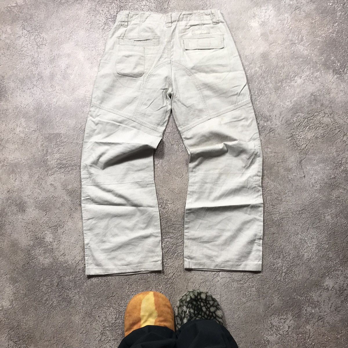 Vintage Vintage 90s Baggy Cargo Pants Distressed Parachute Streetwea Size 29" - 5 Thumbnail