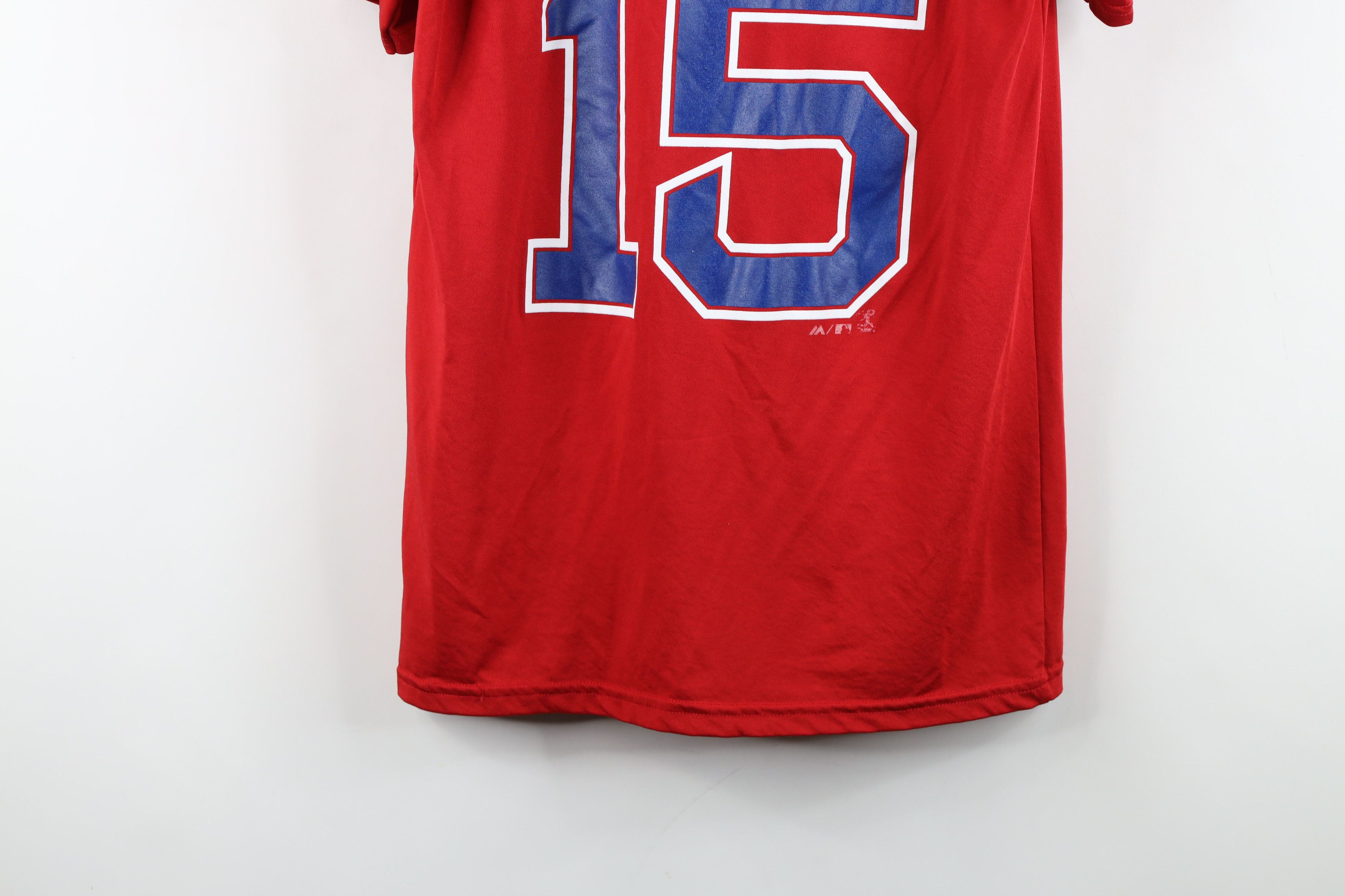 Majestic Majestic Pedroia Boston Sox Baseball T-Shirt Red Polyester Size US S / EU 44-46 / 1 - 14 Thumbnail
