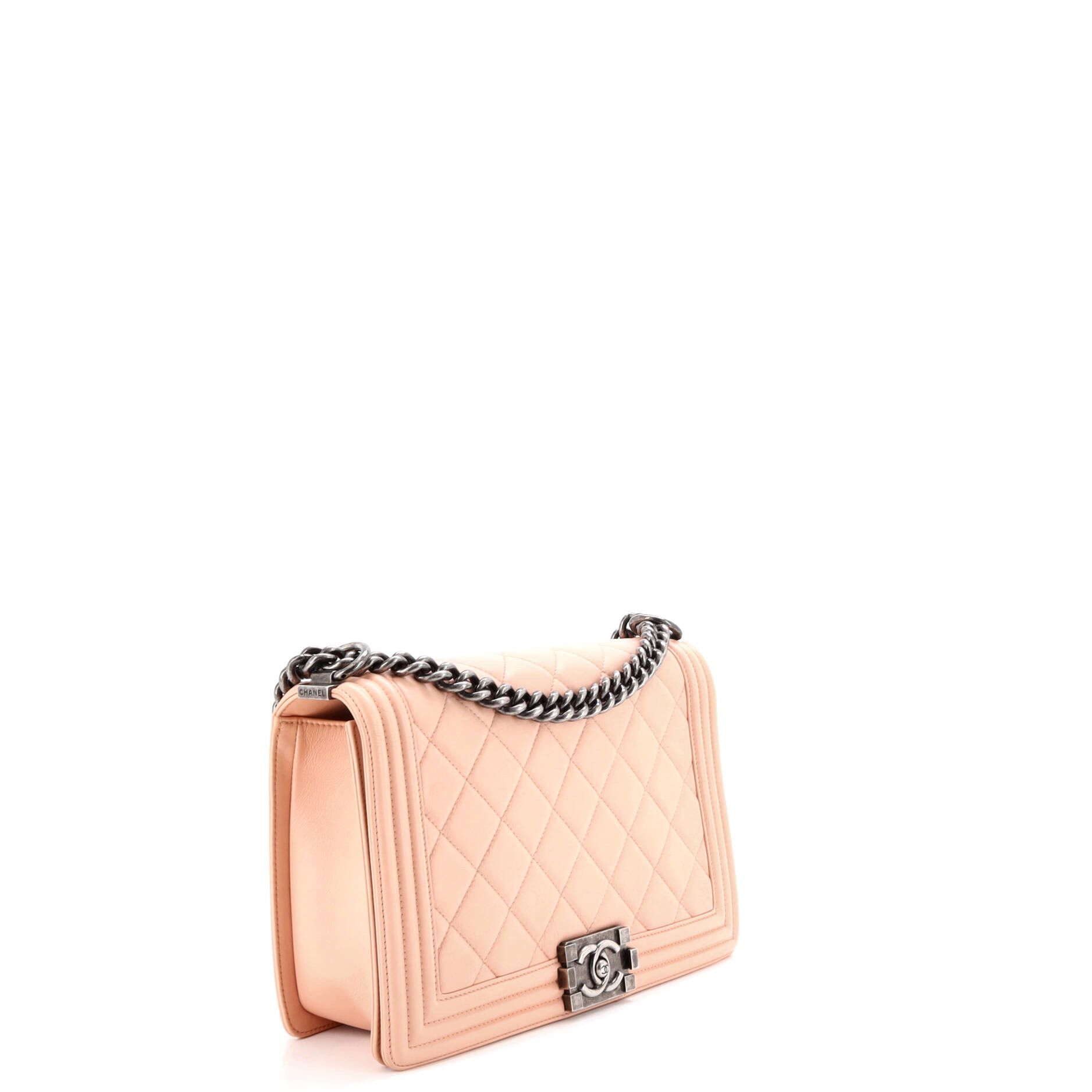 Chanel Boy Flap Bag Quilted Lambskin Old Medium Size ONE SIZE - 1 Thumbnail
