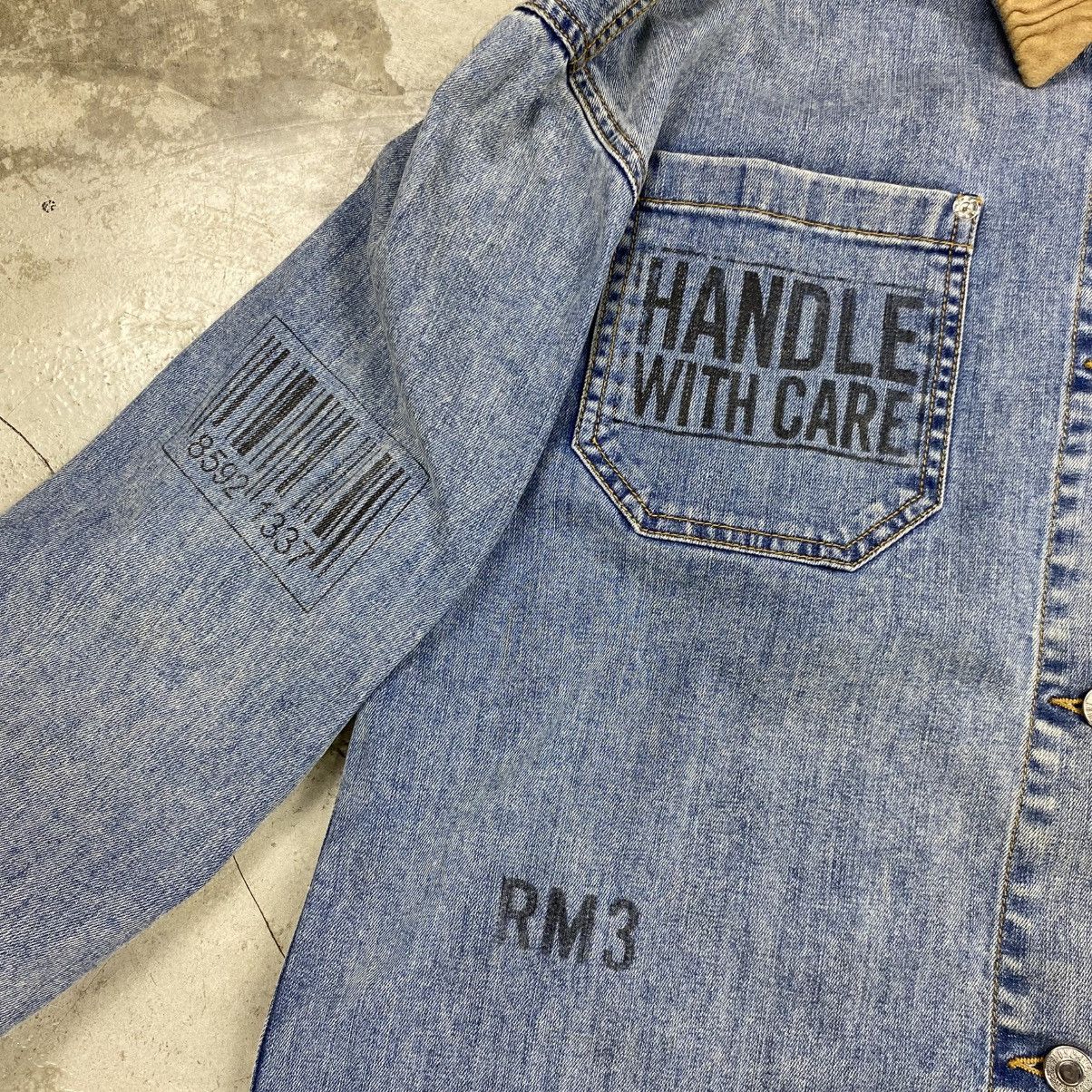 Moschino FW17 Cardboard Couture Denim Jacket Size L / US 10 / IT 46 - 4 Thumbnail