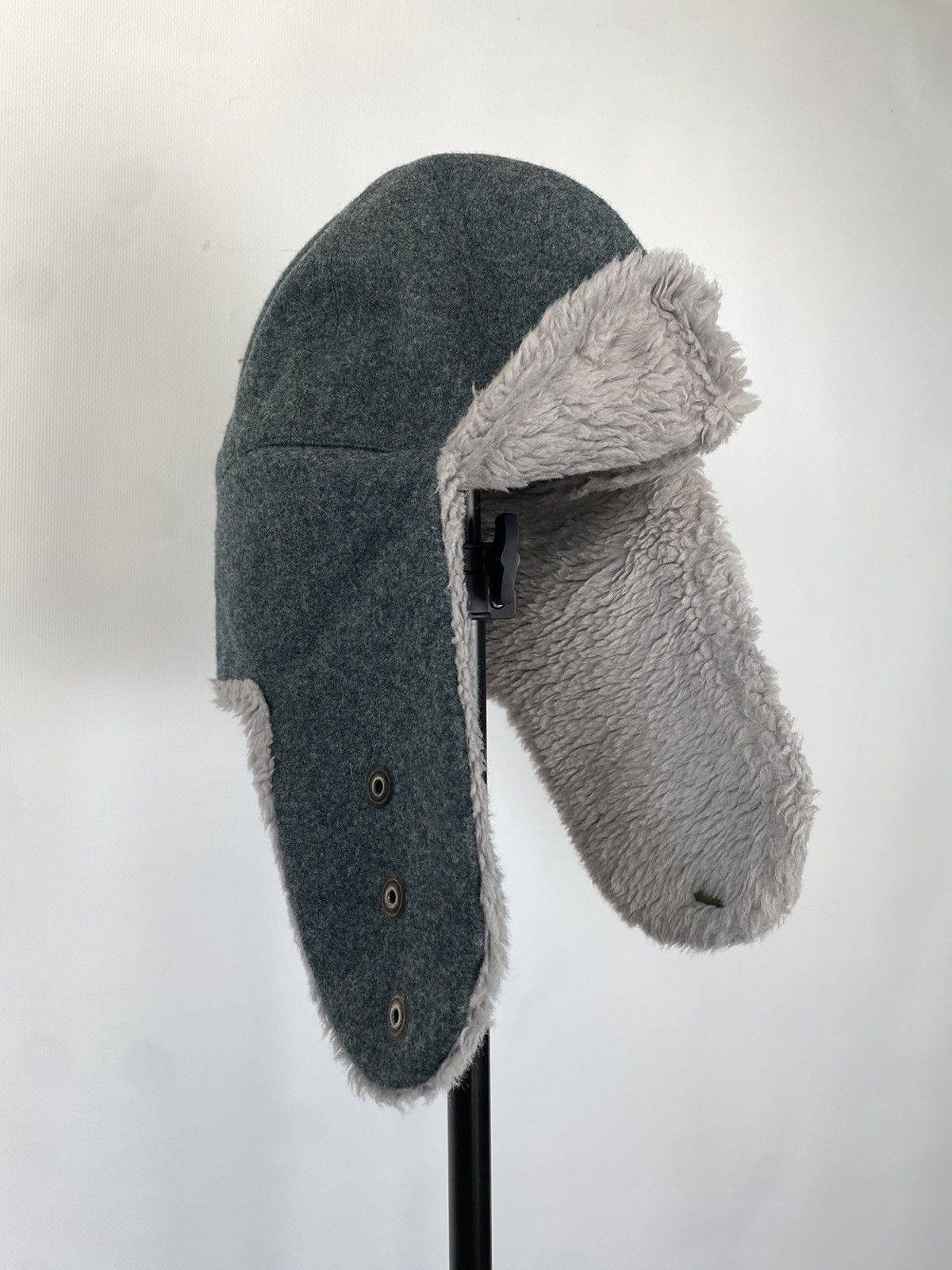 Japanese Brand × Vintage Y2K HYPE Army FUZZY MOHAIRE AVIATOR USSR USHANKA HAT bubble Size ONE SIZE - 1 Thumbnail