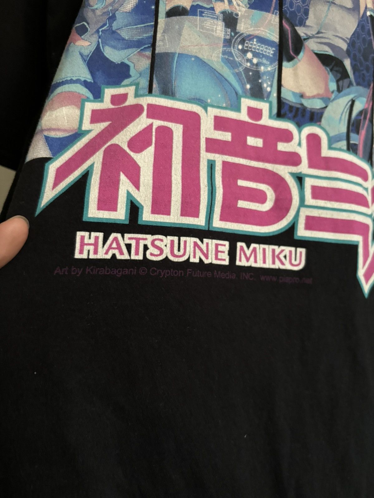 Anime Anime HATSUNE MIKE Mange T Shirt Rare Size US L / EU 52-54 / 3 - 4 Thumbnail