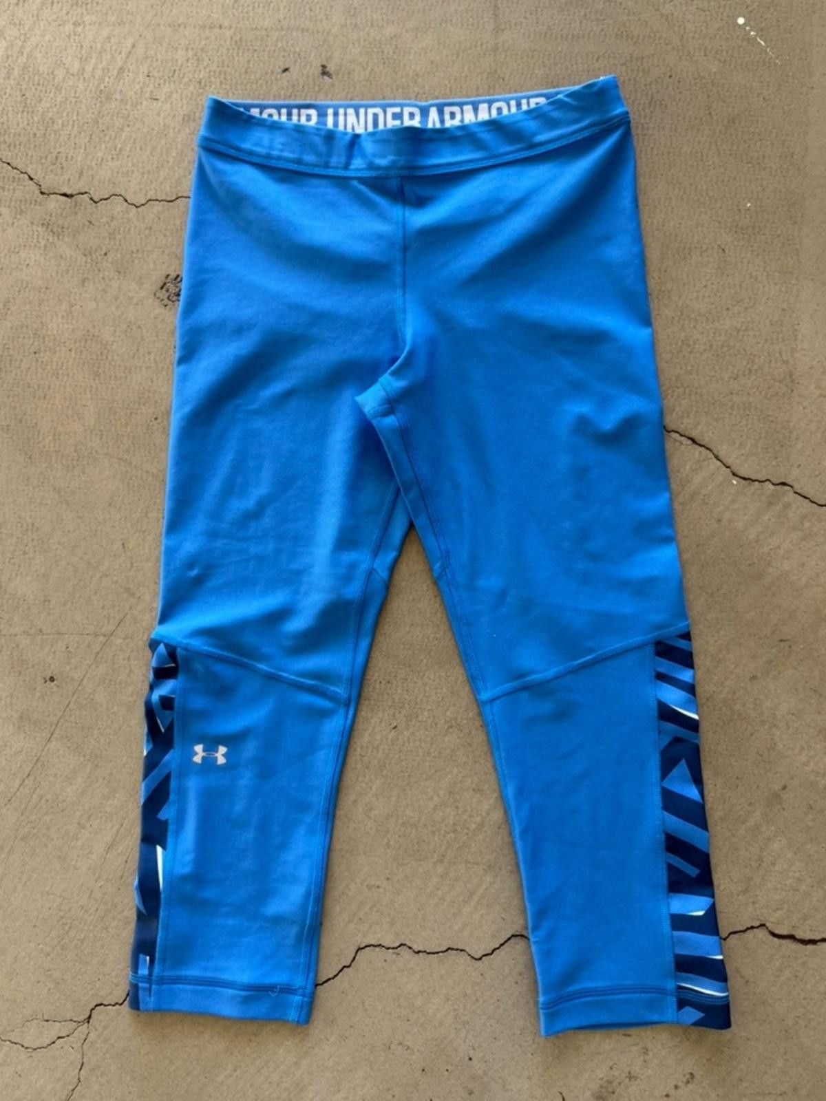 Under Armour Under Armour / HeatGear Compression Capri Leggings / Blue Size 28" / US 6 / IT 42 - 1 Thumbnail