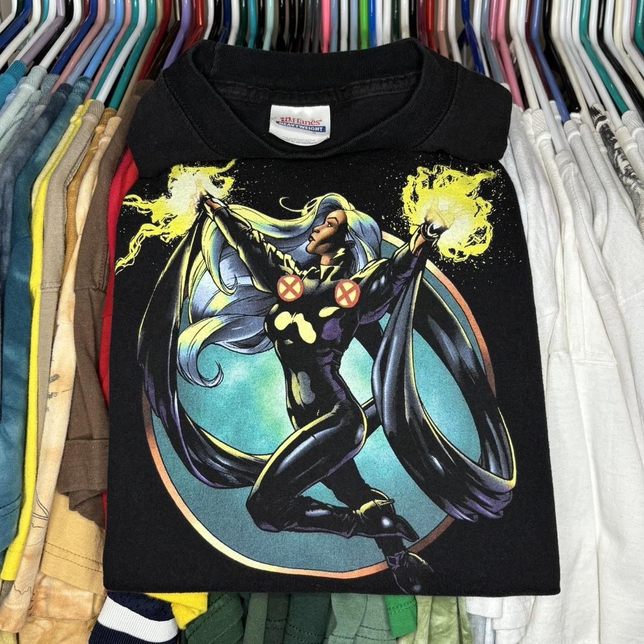 image of Marvel Comics x Vintage 2003 Storm X-Men Storm T-Shirt in Black, Men's (Size XL)