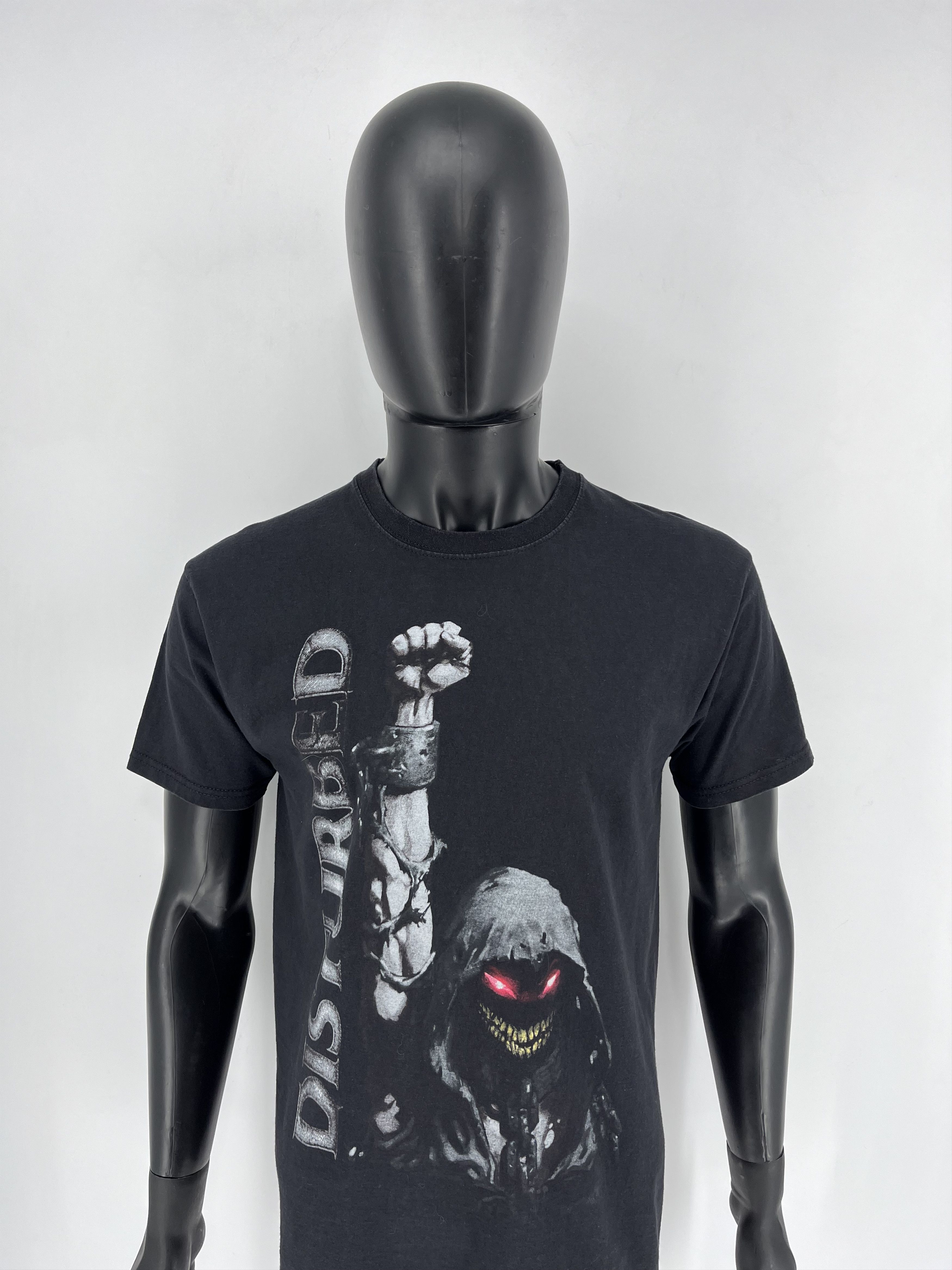 Band Tees Vintage Y2K Disturbed Metal Band Grunge Faded Double Sided Size US M / EU 48-50 / 2 - 6 Thumbnail