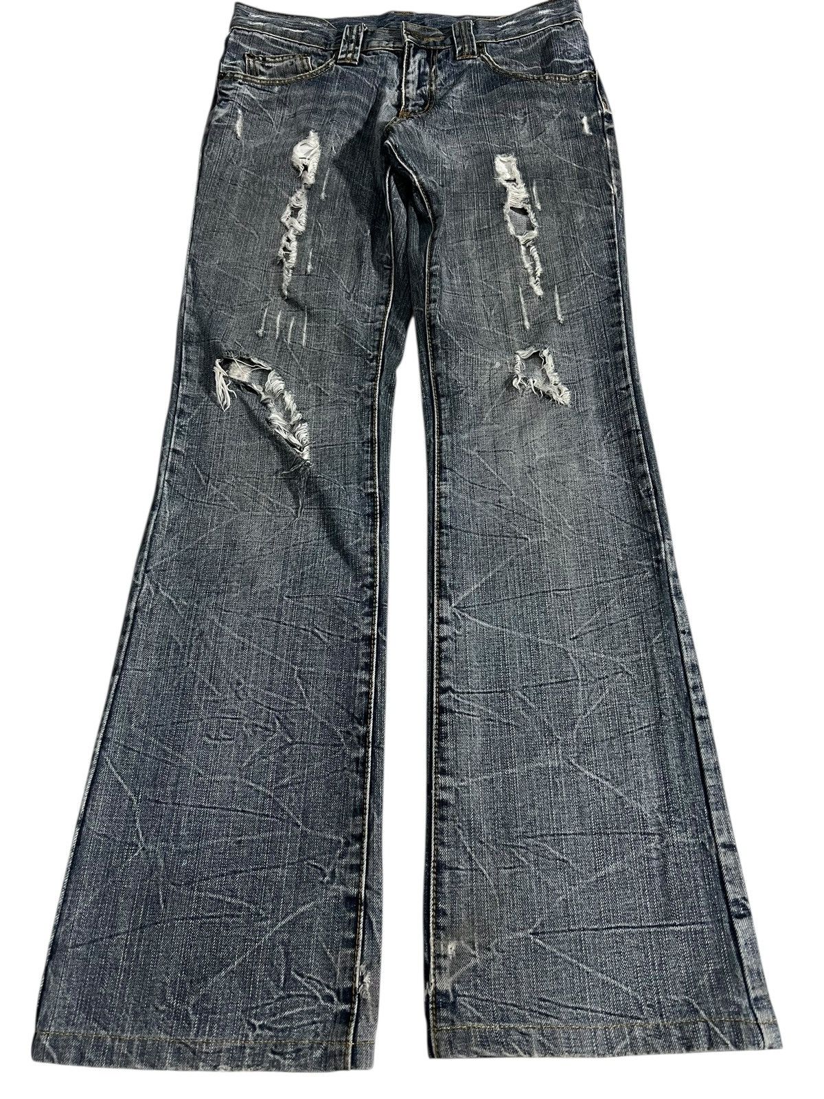 semanticdesign 💥FLARE💥SEMANTIC DESIGNS DISTRESS DENIM JEAN Size US 30 / EU 46 - 1 Thumbnail