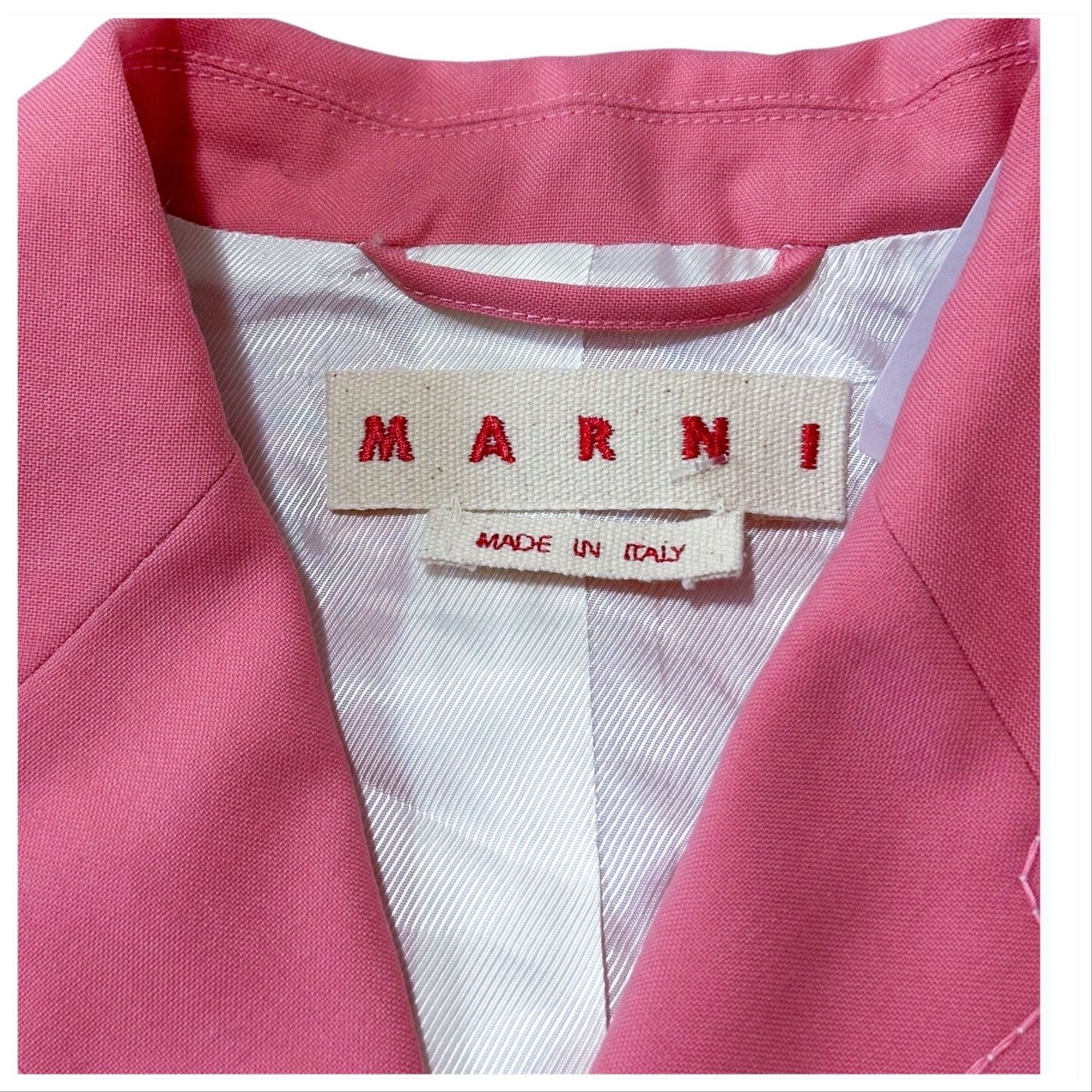 Marni Marni Pink Tailored virgin wool jacket, Size 44 Italy, New Size M / US 6-8 / IT 42-44 - 4 Thumbnail