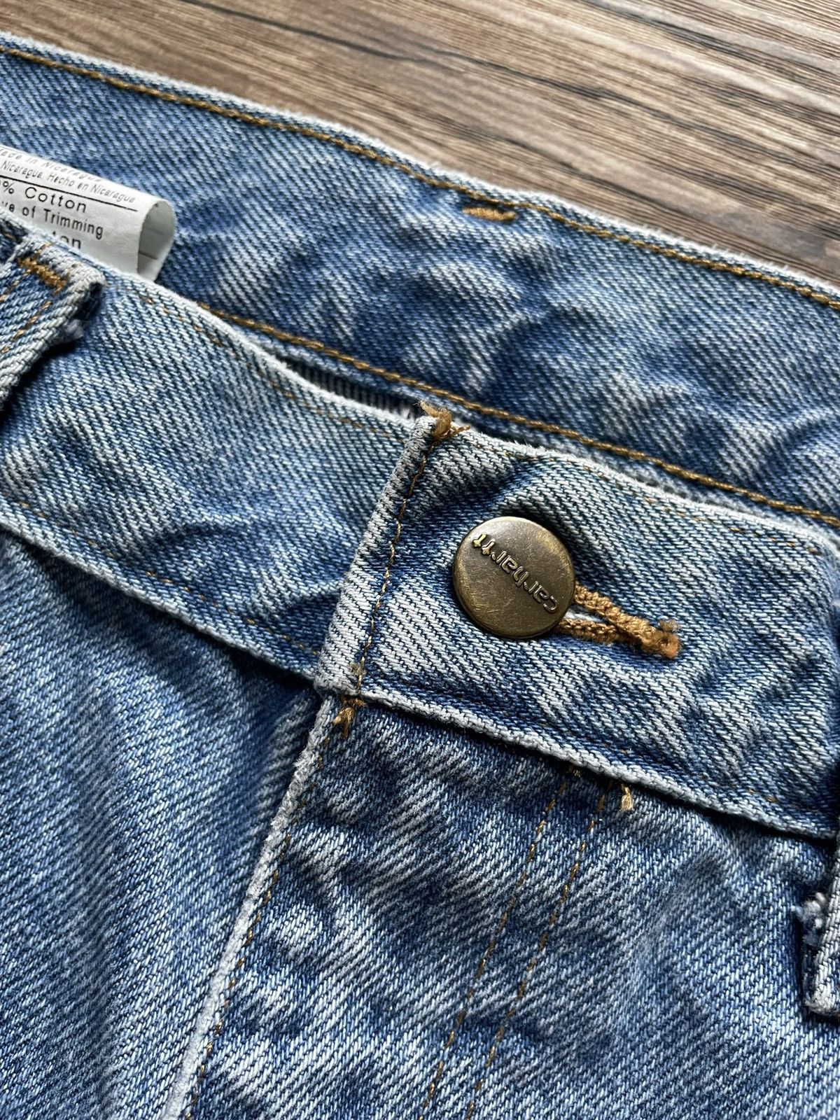 Carhartt Carhartt Denim Jeans Pants Workwear Vintage Carpenter Light Size US 34 / EU 50 - 6 Thumbnail