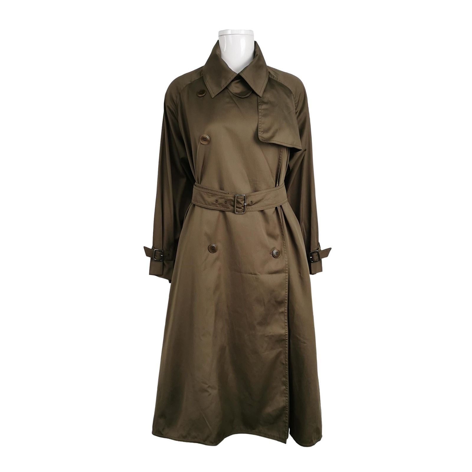 Max Mara MaxMara Cotton Trench Coat Size US 0 Size XS / US 0-2 / IT 36-38 - 1 Thumbnail