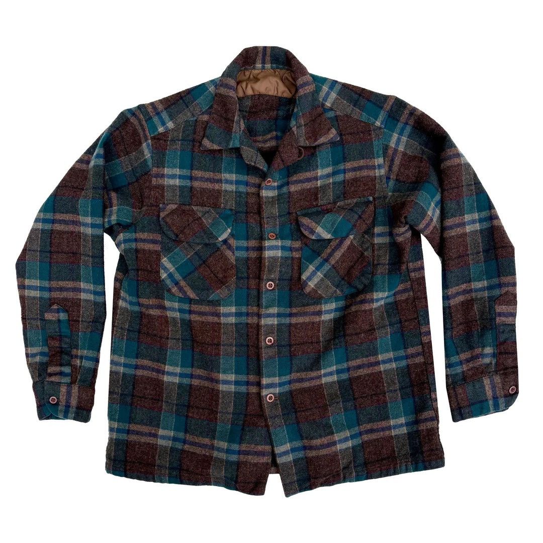 Pendleton Pendleton 1970 70s 60s Vintage L/S USA Made Flannel Shirt Size US M / EU 48-50 / 2 - 1 Thumbnail