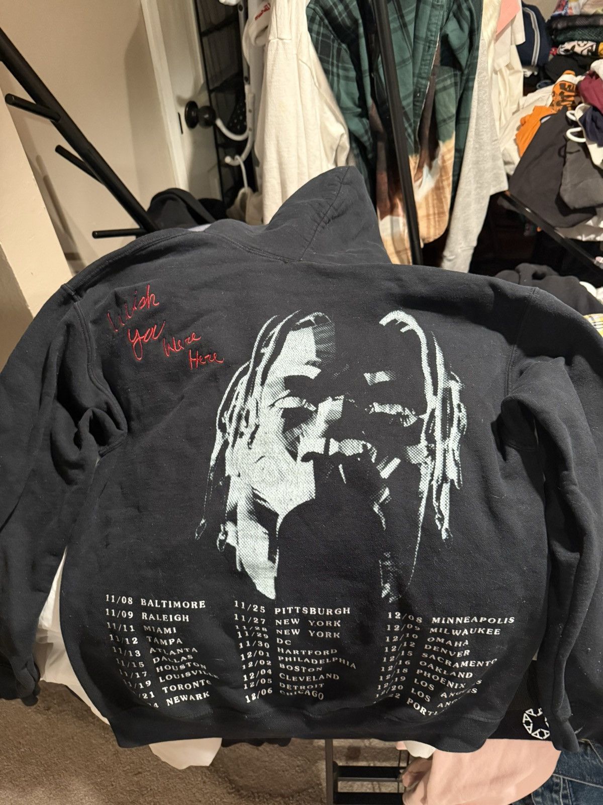 Travis Scott astroworld tour blue on black 2018 hoodie | travis scott Size US S / EU 44-46 / 1 - 2 Thumbnail