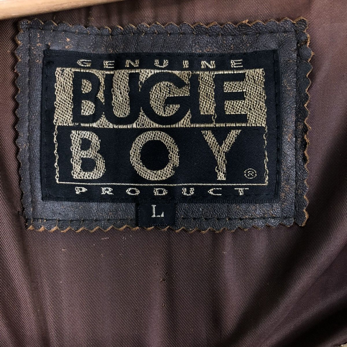 Vintage 🔥VINTAGE FLY GENUINE LEATHER JACKET BUGLE BIG LOGO Size US L / EU 52-54 / 3 - 20 Thumbnail