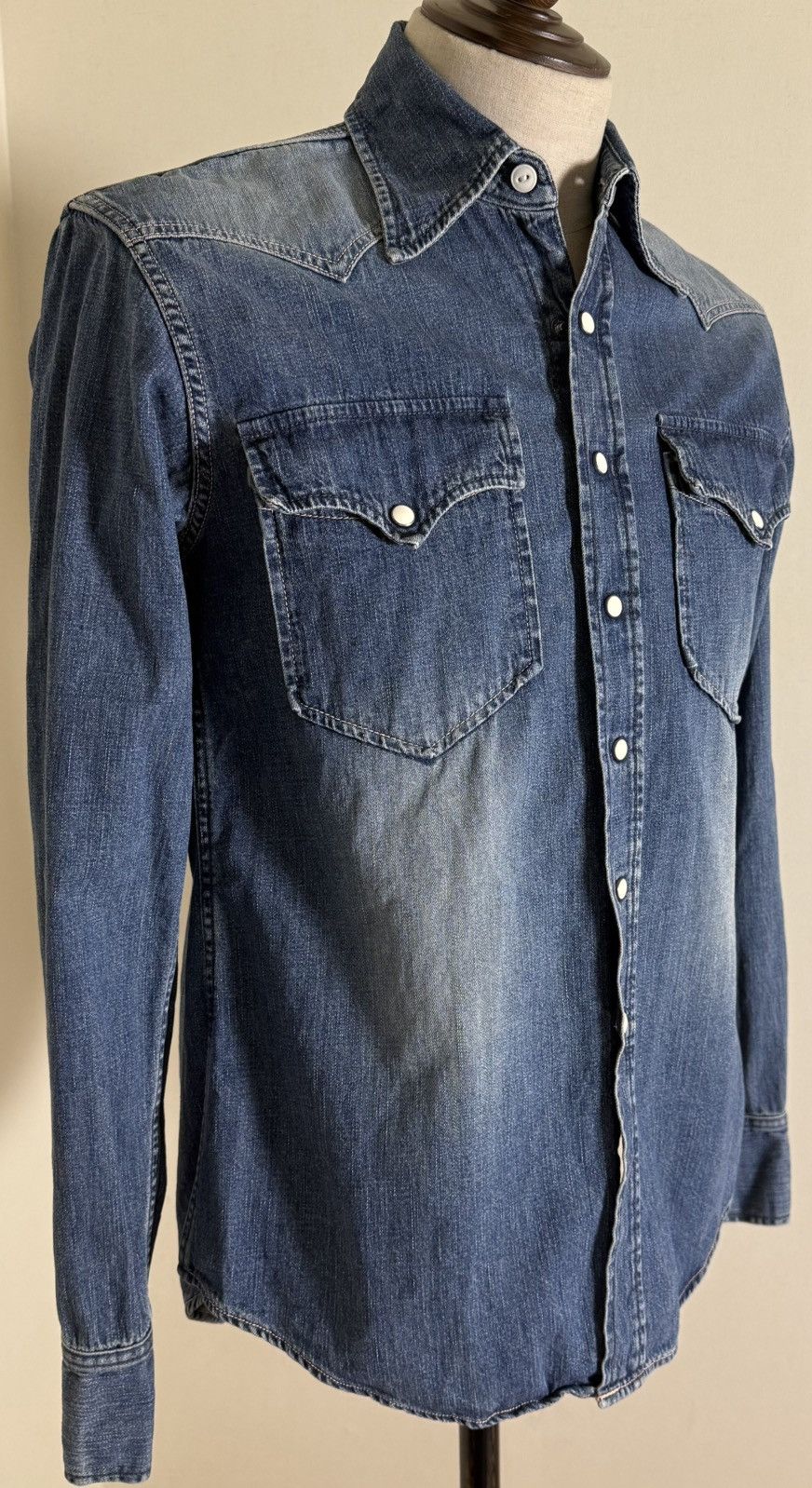 FOB Factory FOB Factory F3152 Denim Western Shirt – Made in Japan – M Size US M / EU 48-50 / 2 - 1 Thumbnail
