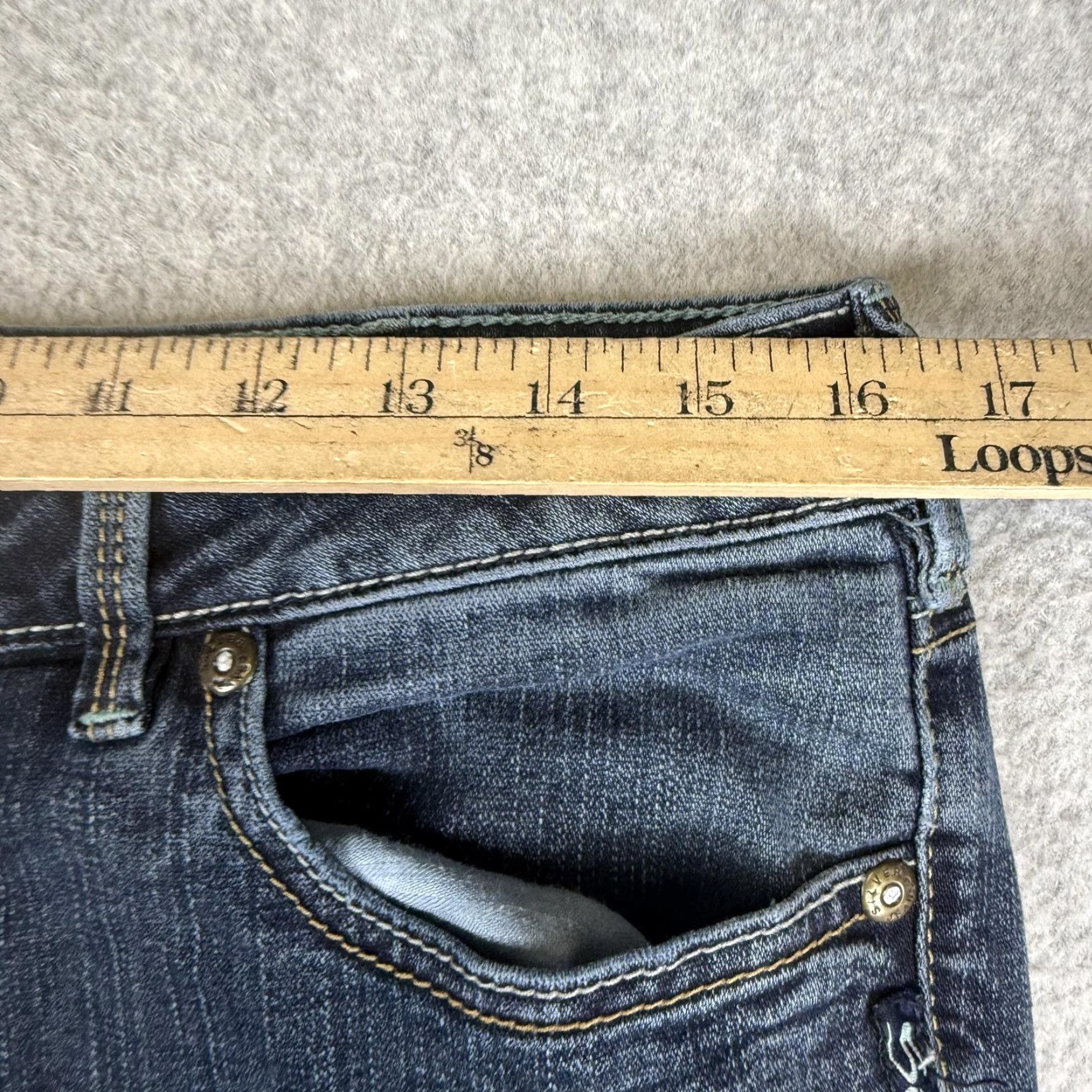 CO Silver Jeans Co Men's Jeans 32x31 Aiko Blue Bootcut Ankle Length Blue Regular Mens Size US 32 / EU 48 - 4 Thumbnail