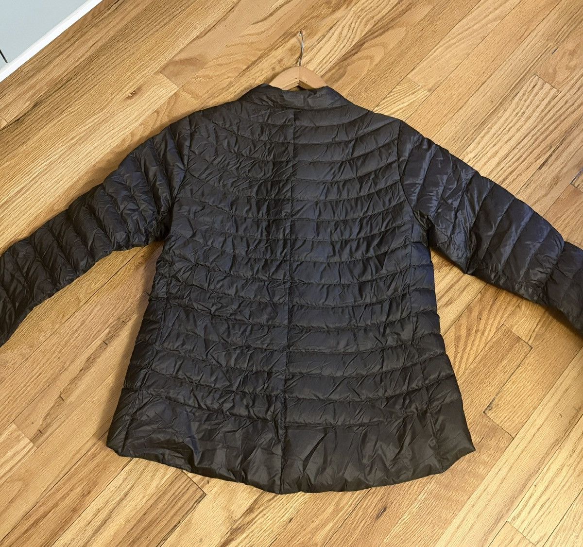Athleta Athleta Olive Green Quilted Goose Down Petite Puffer Jacket Size S / US 4 / IT 40 - 6 Thumbnail