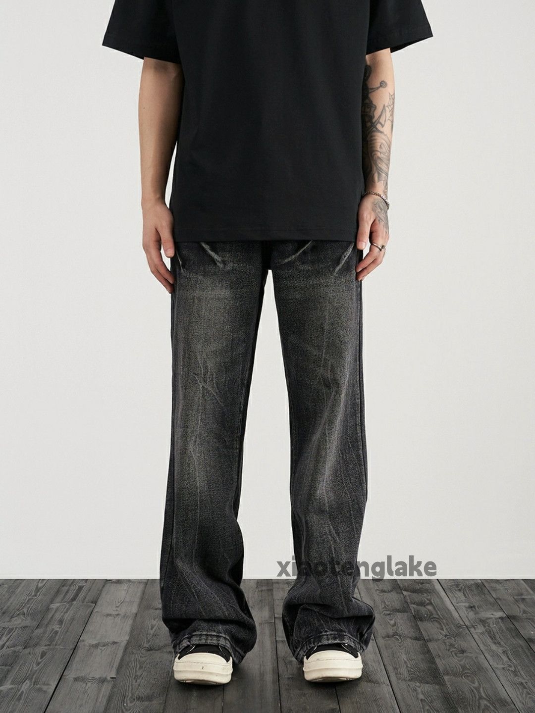 Jean × Vintage washed faded cleanfit yuppie bootcut grunge flared jeans Size US 32 / EU 48 - 2 Thumbnail