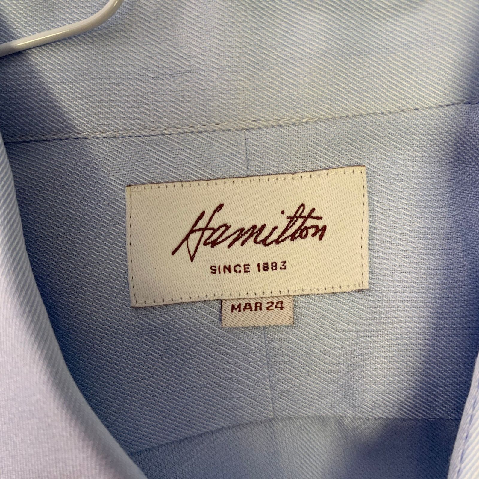 Hamilton HAMILTON Size S Blue Long Sleeve Spread Collar Shirt Size US S / EU 44-46 / 1 - 4 Thumbnail