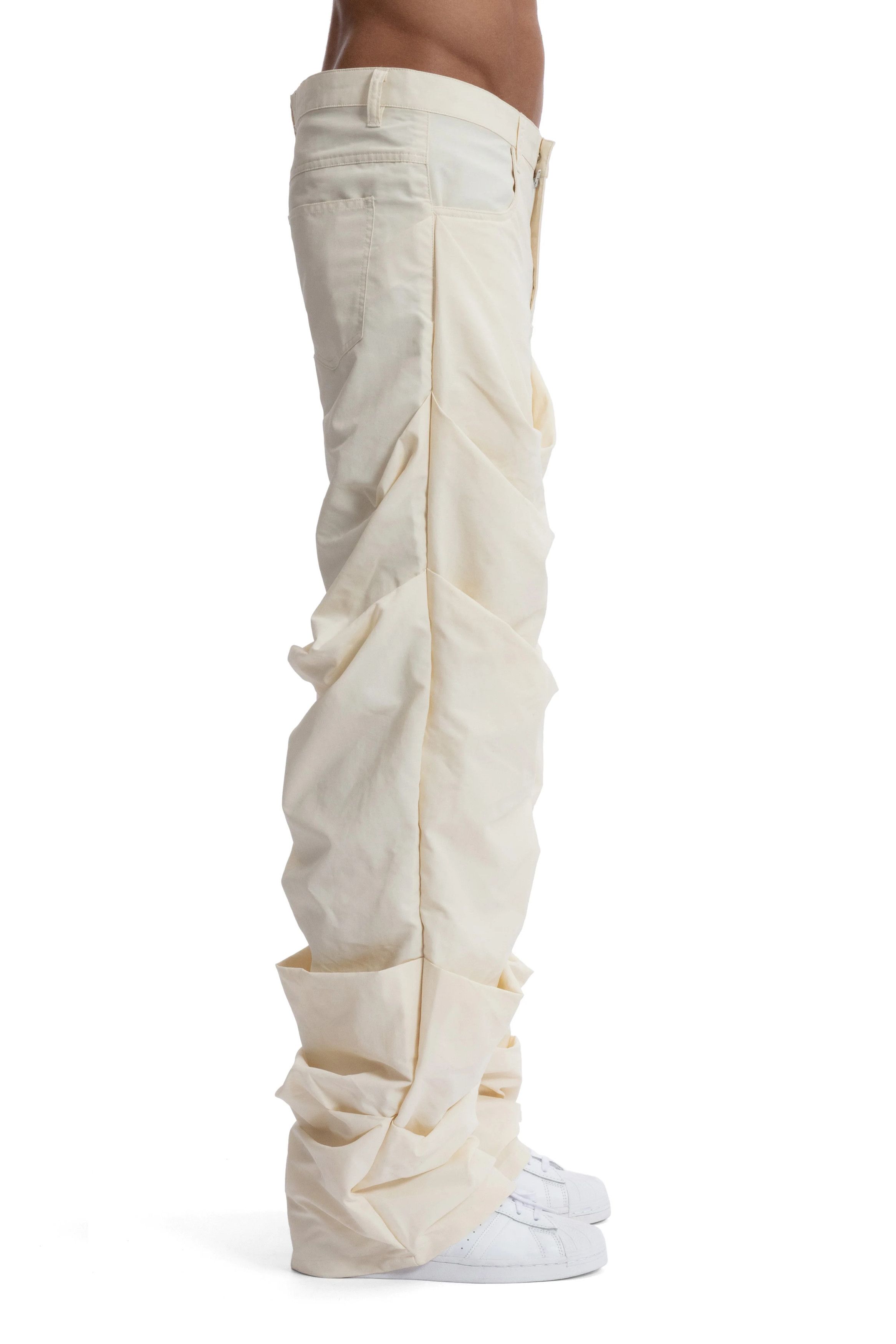 Who Decides War o1gr1nt0525 Draped Trousers in Off-White Size US 36 / EU 52 - 9 Thumbnail