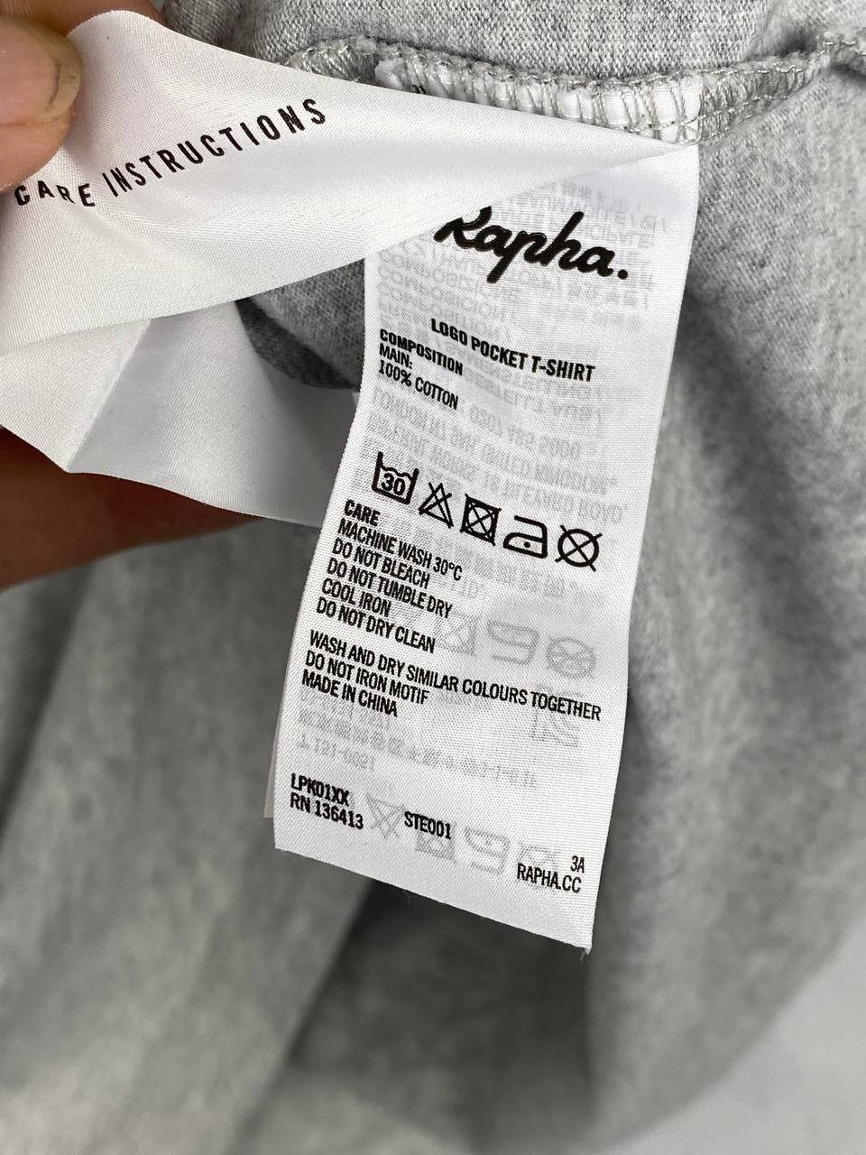 Rapha Rapha Basic Grey Emroidery Logo T-Shirt Size US L / EU 52-54 / 3 - 7 Thumbnail