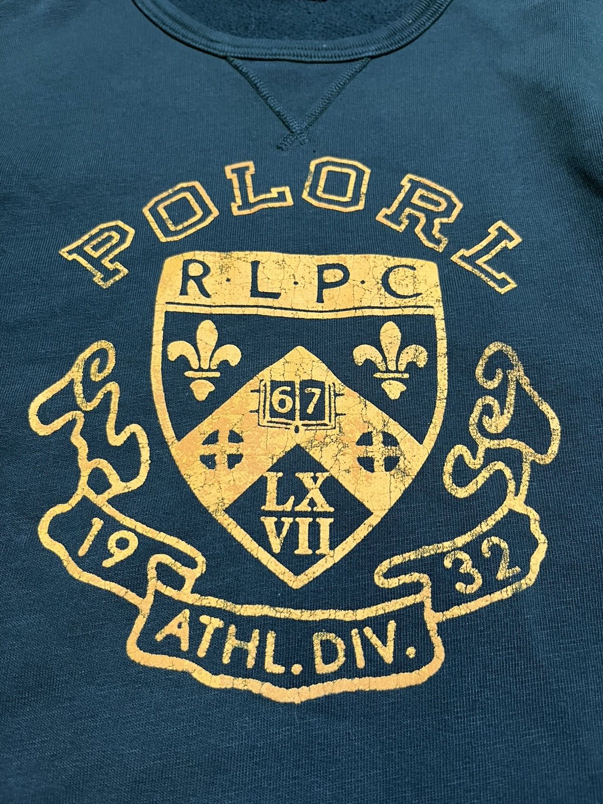 Ralph Lauren RALPH LAUREN 67 COLLEGE STYLE MENS COTTON SWEATSHIRT Size US M / EU 48-50 / 2 - 3 Thumbnail