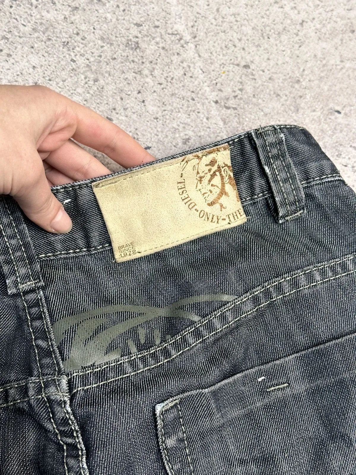 14th Addiction Diesel Vintage Faded Jeans Cut Italy Streetwear Style Size US 32 / EU 48 - 16 Thumbnail