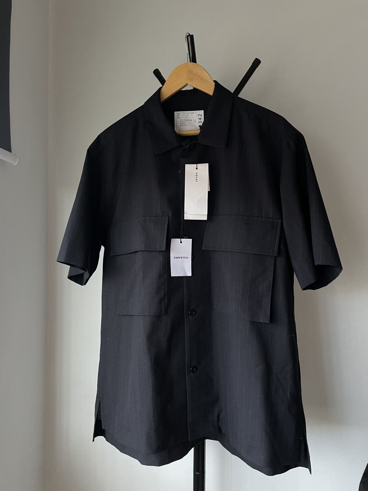 Sacai SACAI CHALK STRIPE SHIRT Size US L / EU 52-54 / 3 - 1 Thumbnail