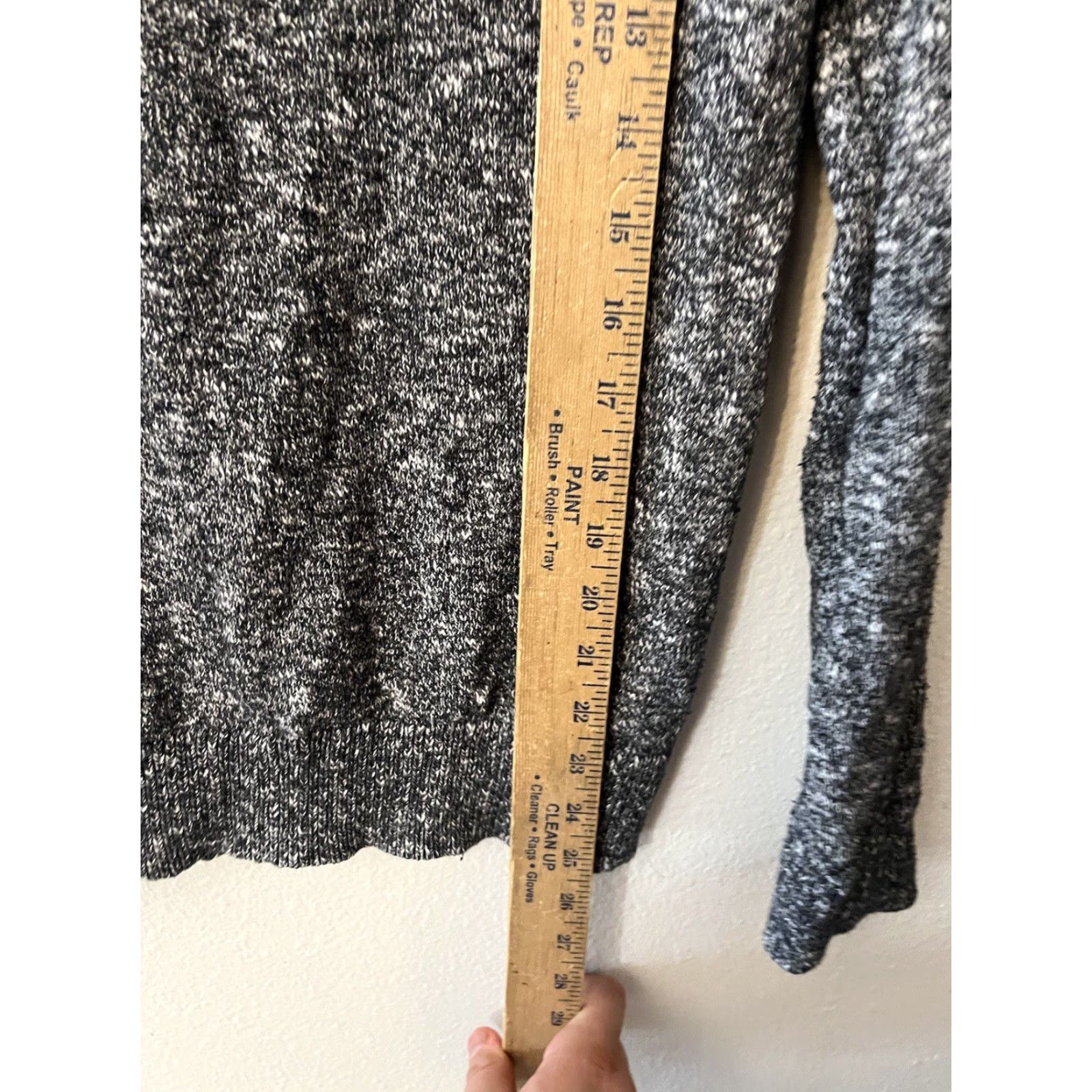 Express Express Women's Sweater, Cowl Neck, XS, Gray, Pullover, Size XS, Regular, 60s? Size XS / US 0-2 / IT 36-38 - 4 Thumbnail