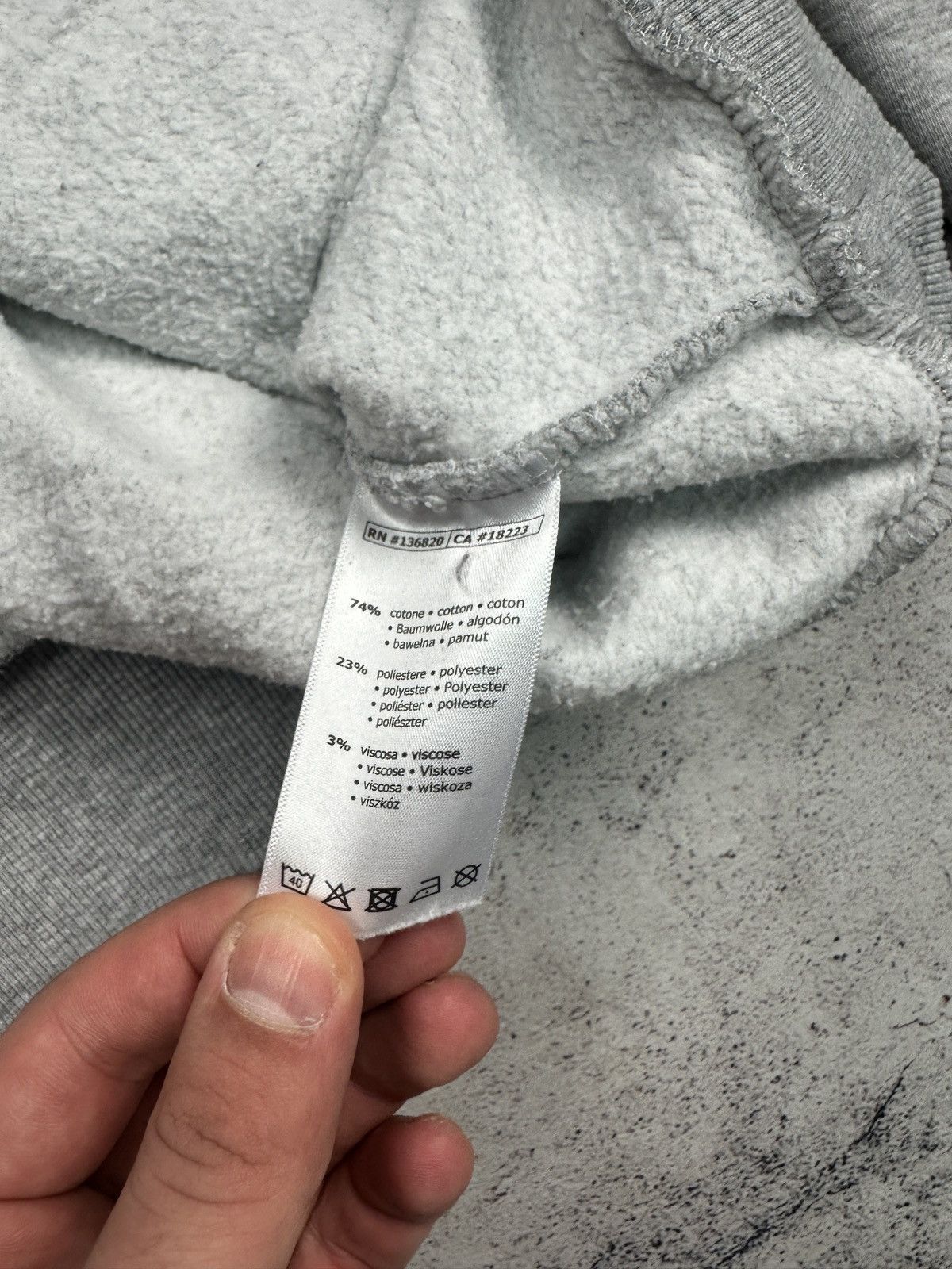 Kappa Kappa Gray Cotton Hoodie Size M Size US M / EU 48-50 / 2 - 6 Thumbnail