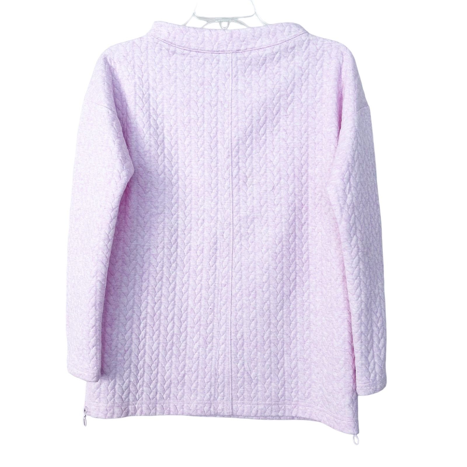 Other T by Talbots Pink Quilted Sweater Sz XS Size XS / US 0-2 / IT 36-38 - 5 Thumbnail